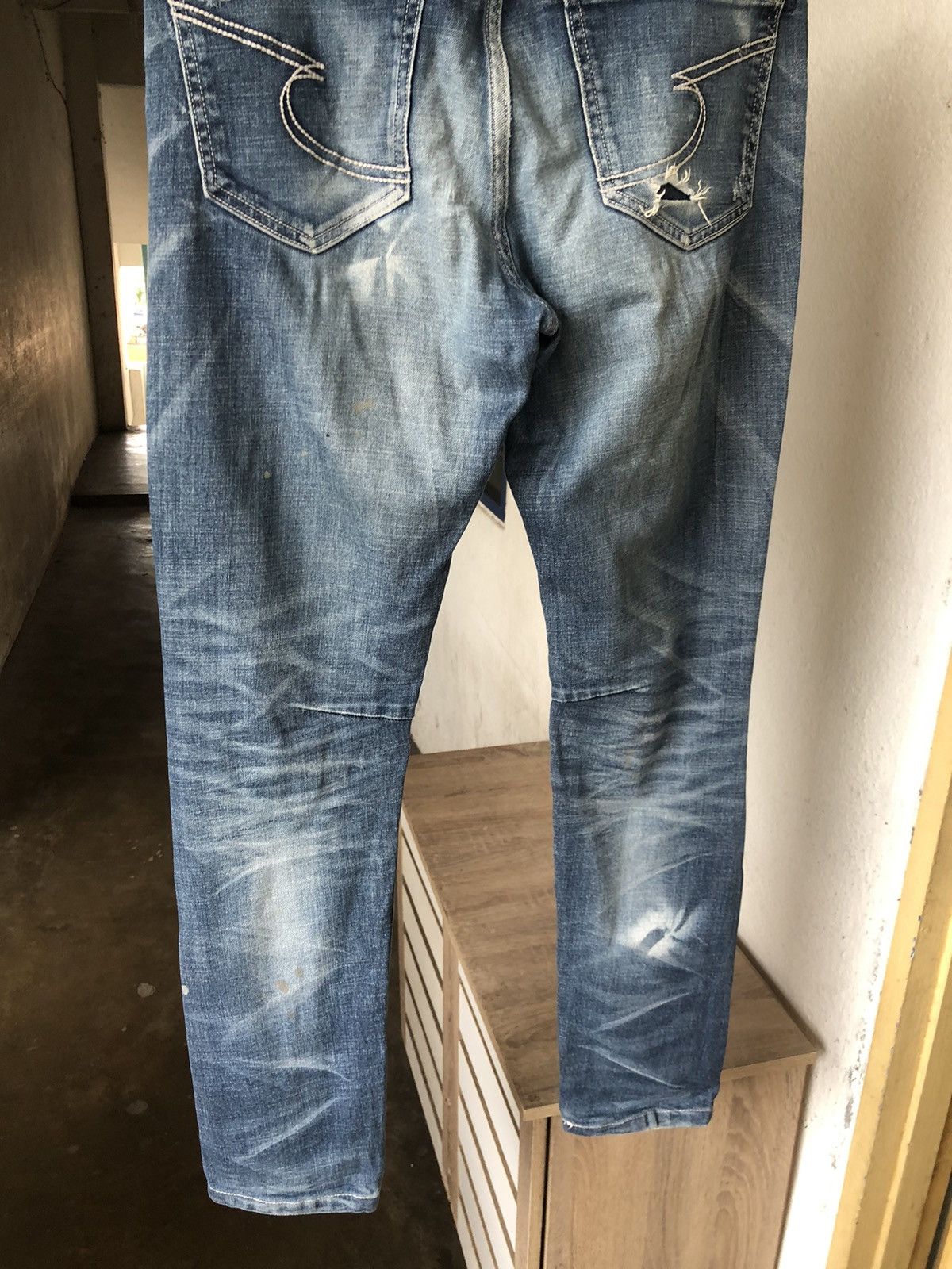 If Six Was Nine Semantic Design Flare Distressed Jeans Like Balmain Size US 30 / EU 46 - 12 Thumbnail