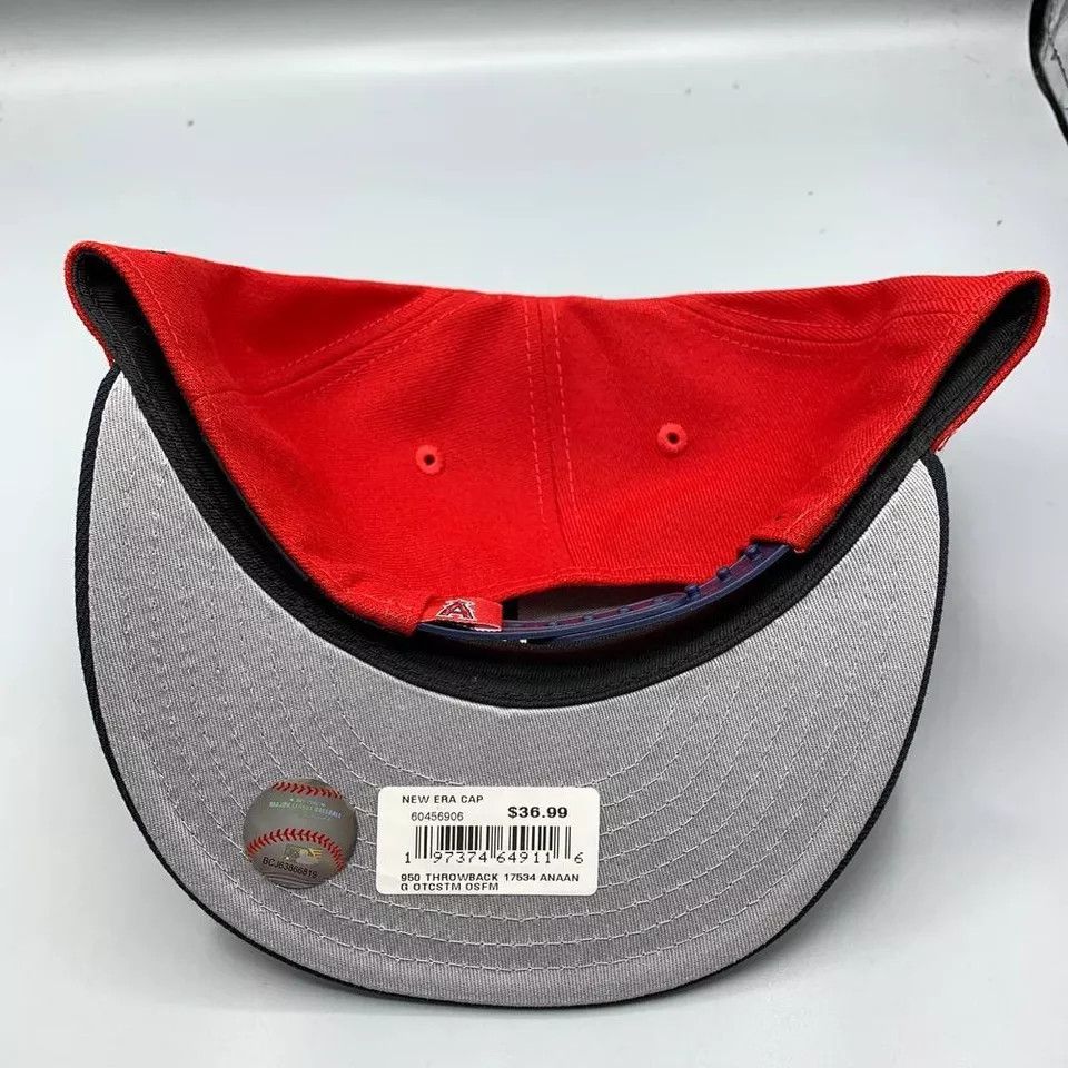 New Era Los Angeles LA Angels Hat Men 9Fifty New Era Snap Back Cap Size ONE SIZE - 6 Thumbnail
