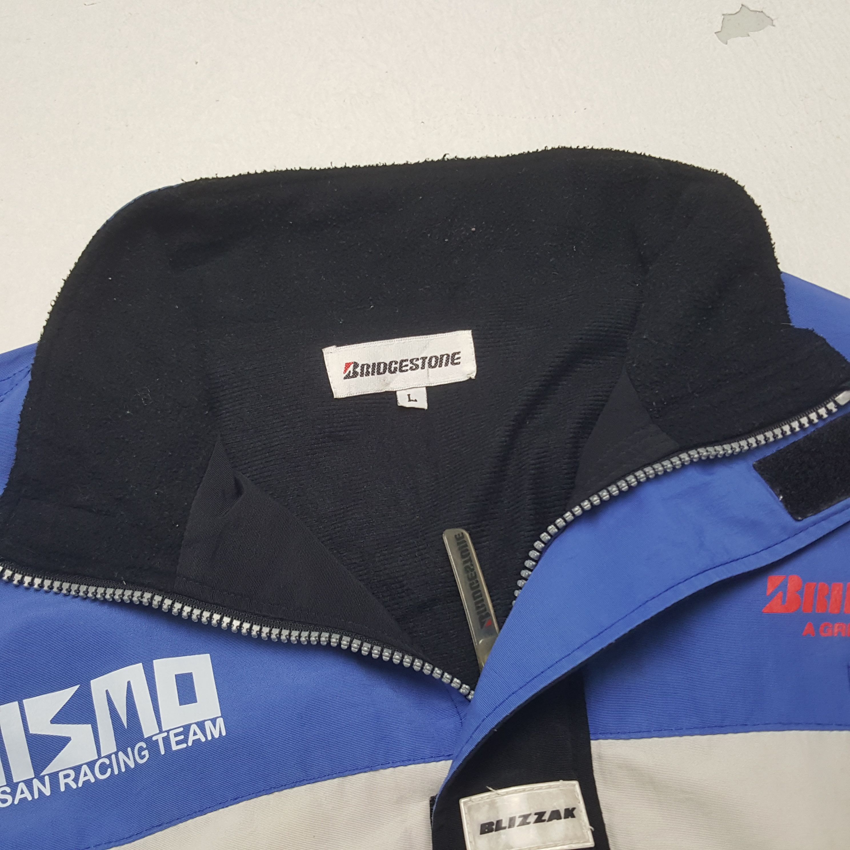 Japanese Brand × Vintage Vintage Bridgestone Custom Nissan Racing Team Worker Jacket Size US L / EU 52-54 / 3 - 5 Thumbnail