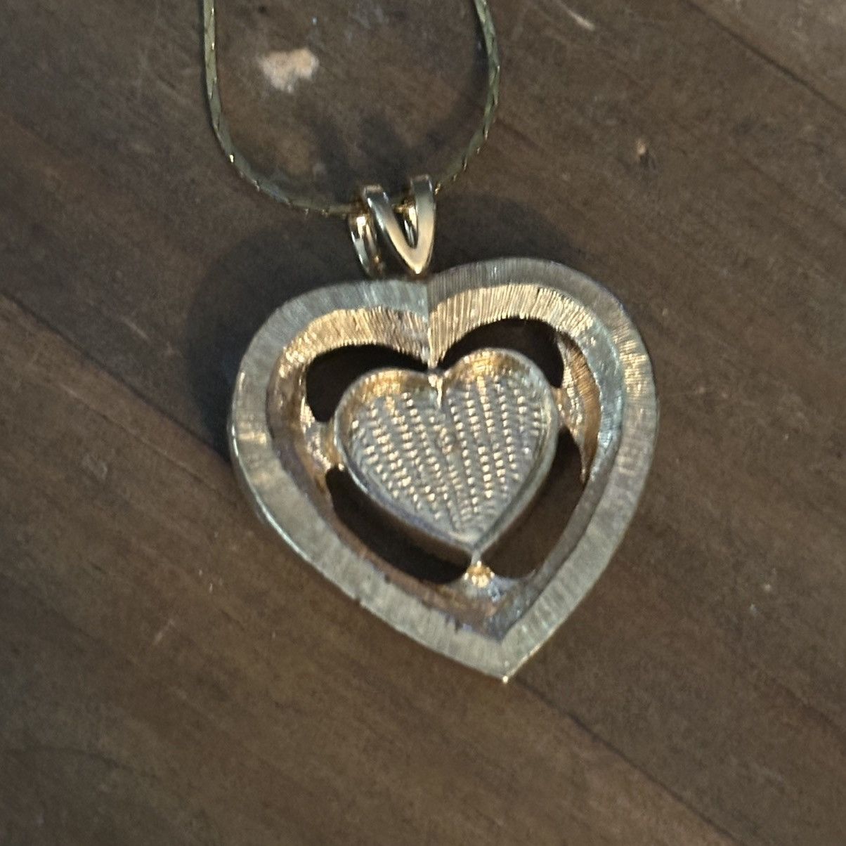 Vintage Vintage gold tone rose quartz and seed pearls heart necklace Size ONE SIZE - 4 Thumbnail
