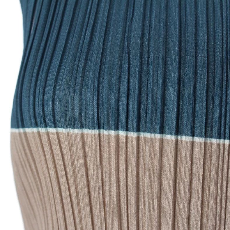Issey Miyake Issey Miyake size:4 Brownish-yellow striped dress Size XS / US 0-2 / IT 36-38 - 6 Thumbnail
