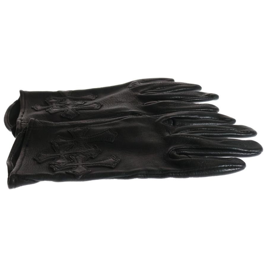 Chrome Hearts Chrome Hearts Cemetery Cross patch Leather Gloves Size ONE SIZE - 4 Thumbnail