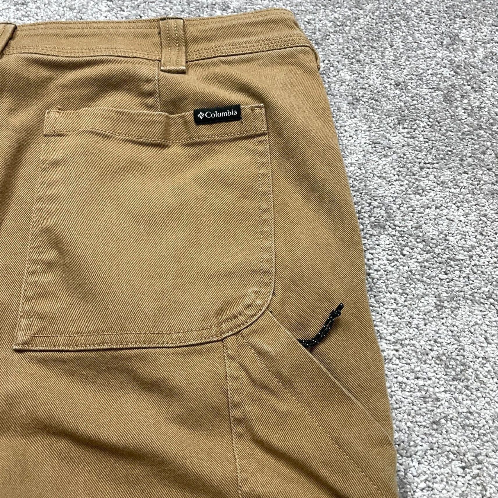Vintage Columbia Carpenter Pants Mens 42x31 Brown Cotton Canvas Workwear Straight Size US 42 / EU 58 - 4 Thumbnail