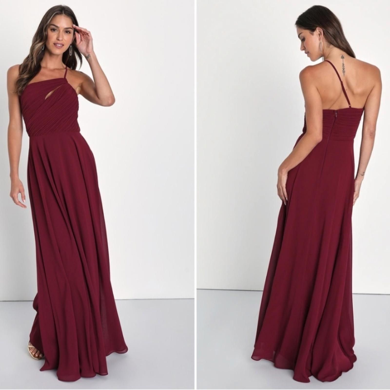 Lulus LULU's Bridesmaid Prom Wedding Flowy Romantic Sexy Maxi Size XL / US 12-14 / IT 48-50 - 1 Thumbnail