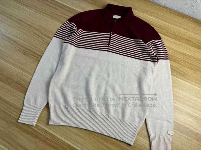 Aime Leon Dore Striped Shaker Stitch Polo | Grailed