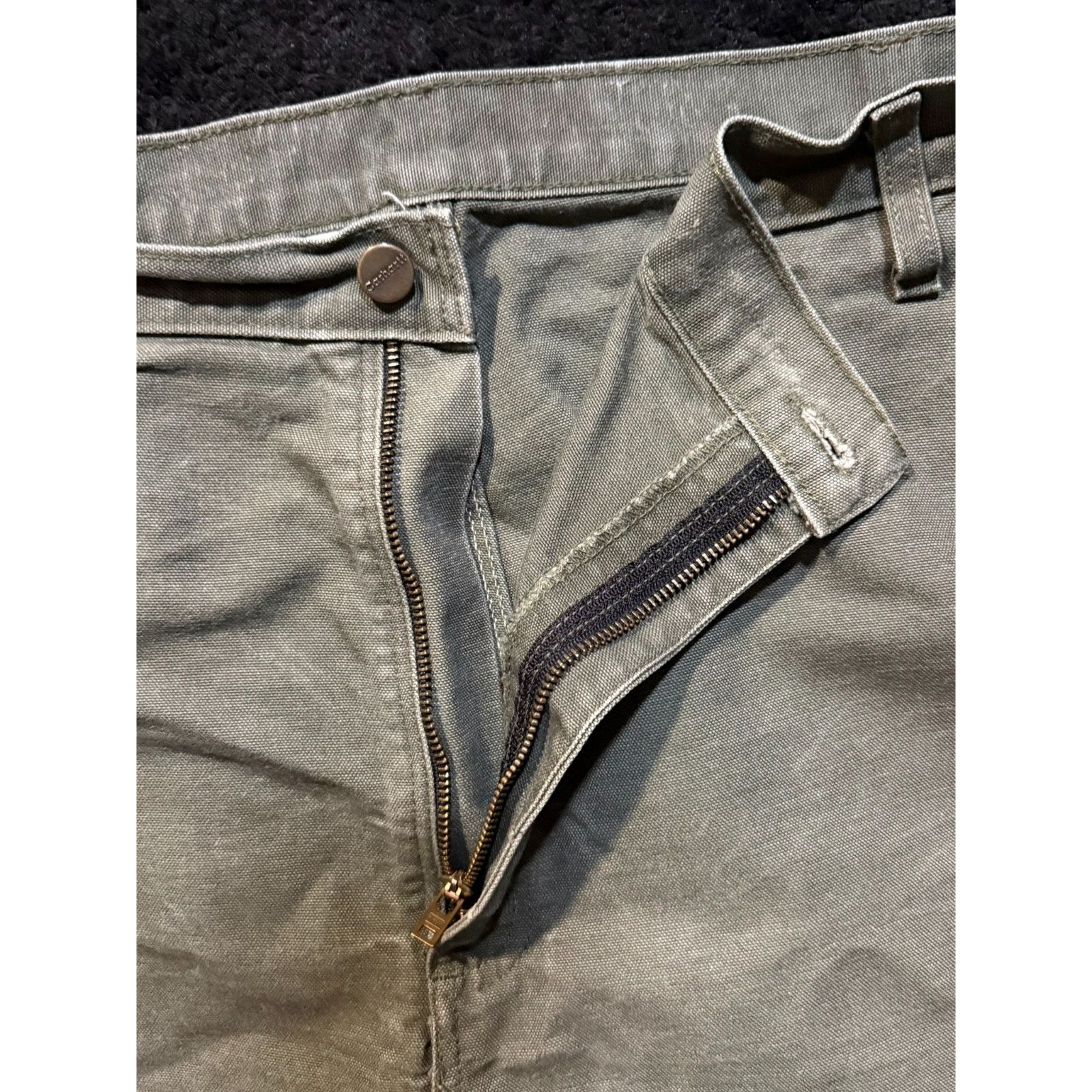Carhartt Carhartt 44x30 B11 MOS Green Dungaree Fit Work Pants Size US 44 / EU 60 - 6 Thumbnail