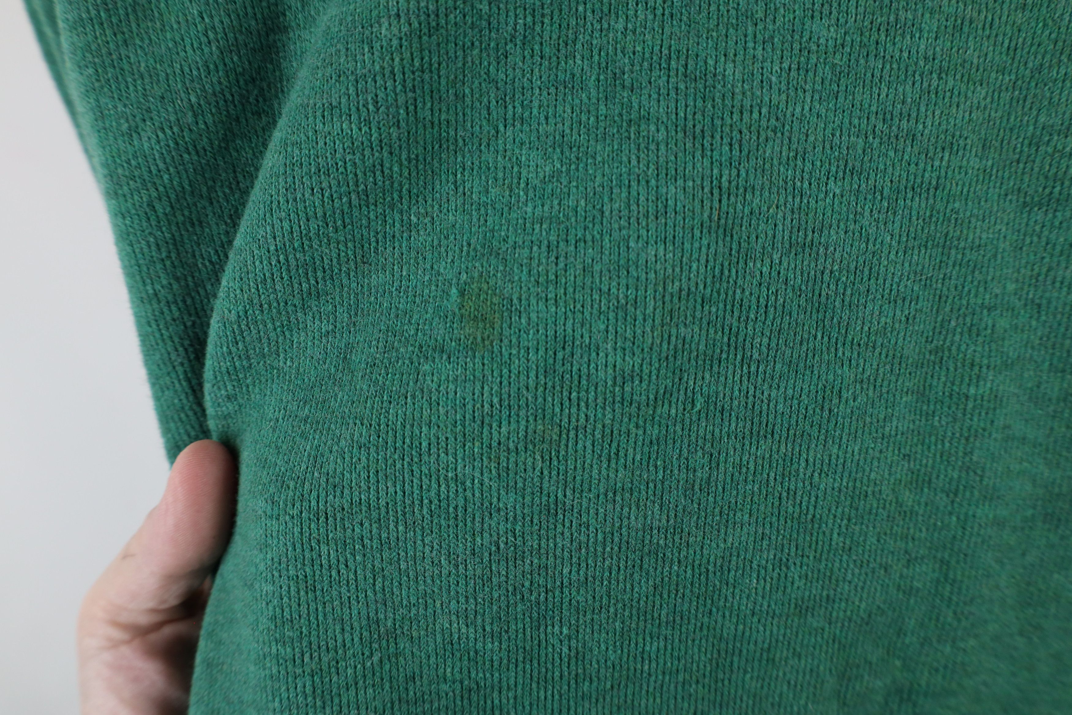 Ralph Lauren × Vintage Vintage Ralph Lauren Cotton Ribbed Knit Half Zip Sweater Size US XL / EU 56 / 4 - 6 Thumbnail