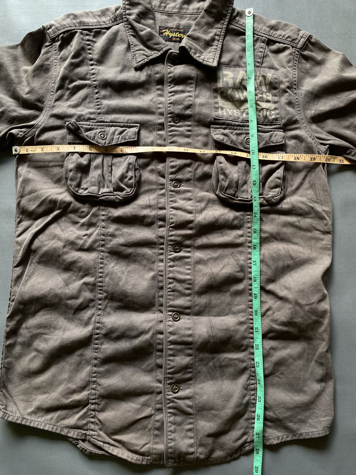 Hysteric Glamour Hysteric Glamour "RAW POWER" Button up Shirt Size US M / EU 48-50 / 2 - 7 Thumbnail