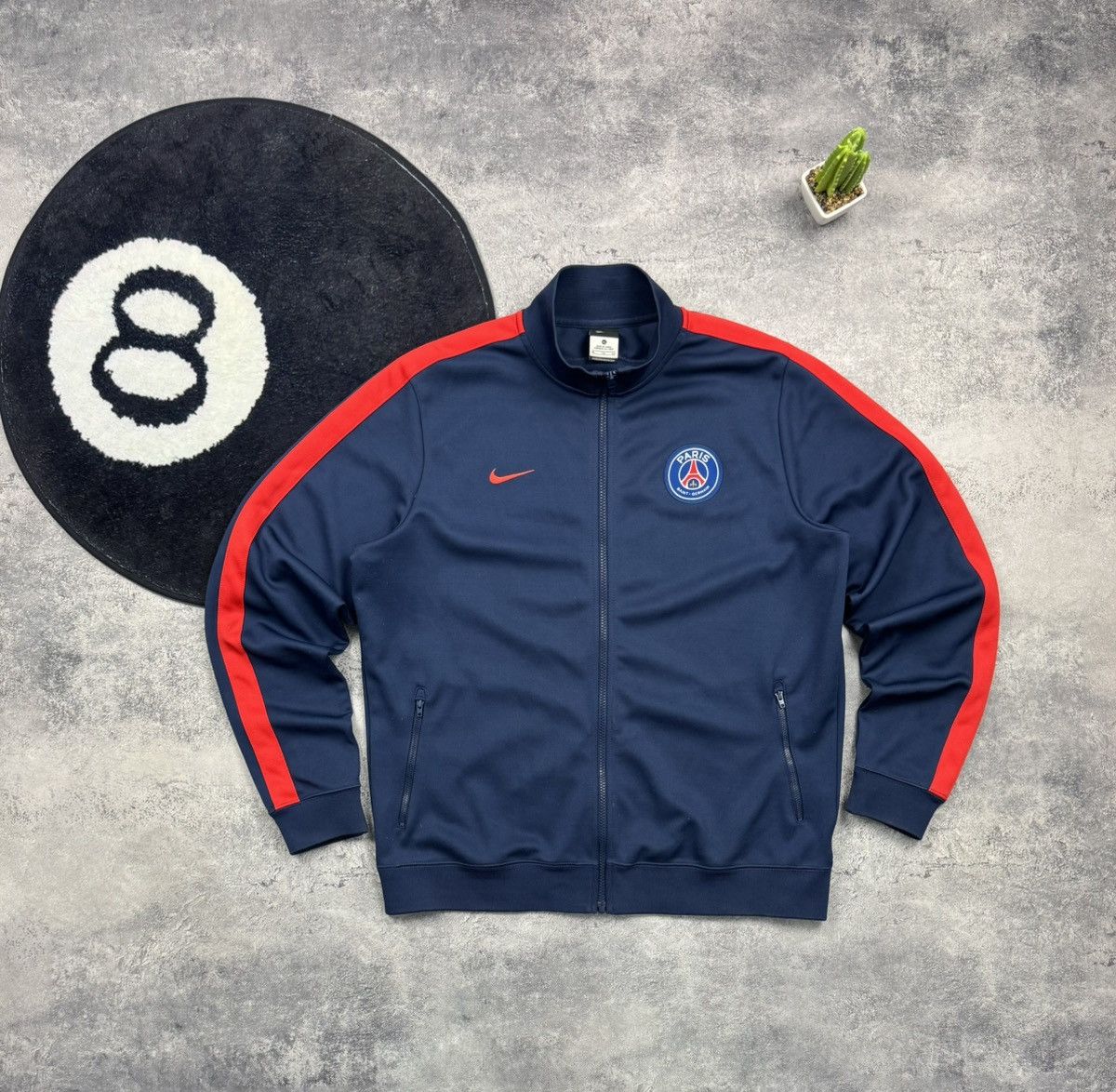 Nike Nike Paris Saint-Germain PSG Track Jacket Full Zip Soccer Size US XL / EU 56 / 4 - 1 Thumbnail