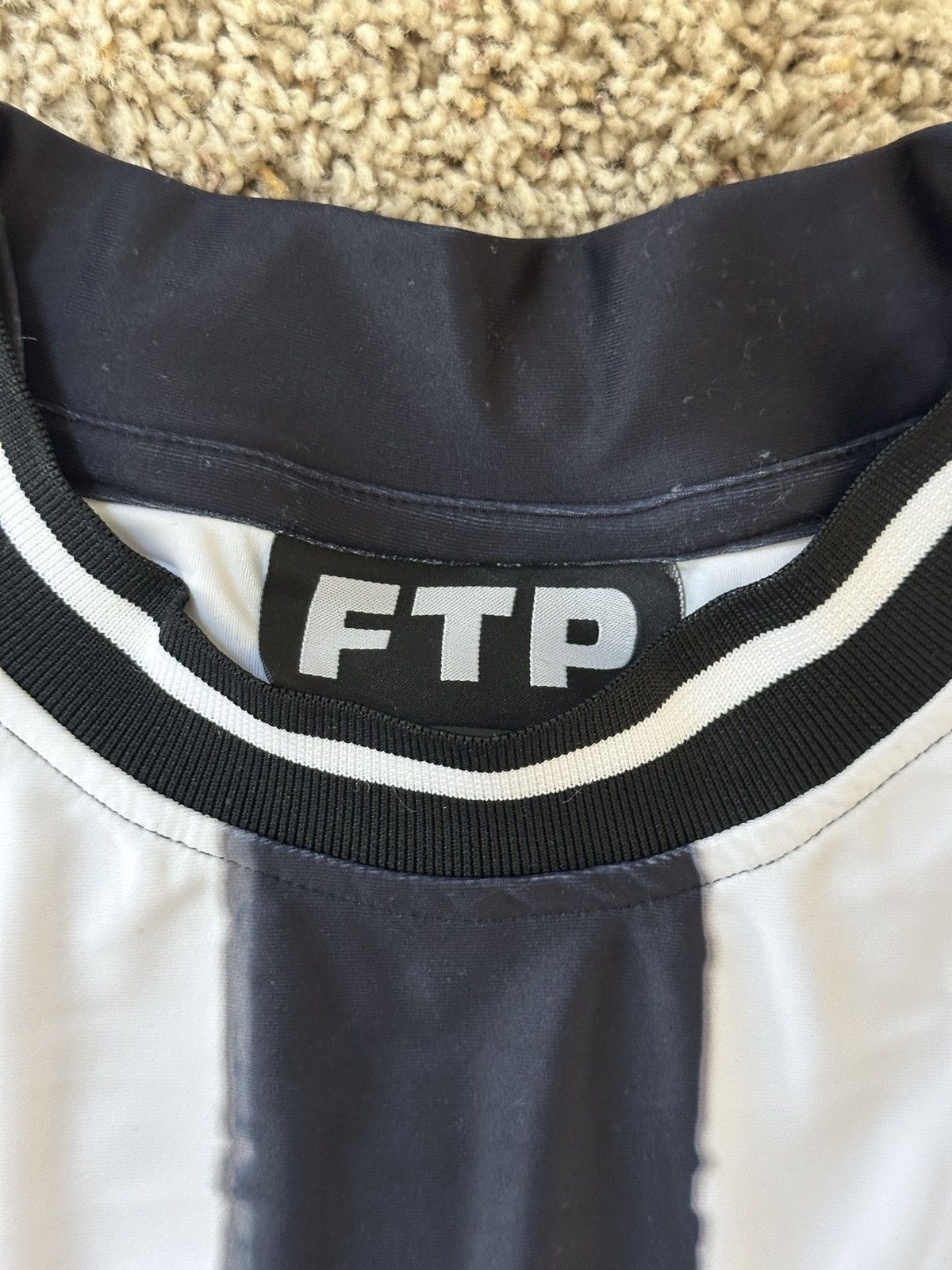 Fuck The Population FTP Distorted Soccer Jersey - Medium - DSIP Size US M / EU 48-50 / 2 - 4 Thumbnail