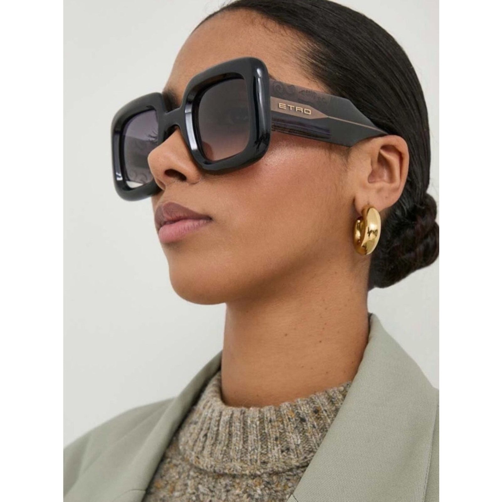 Etro New Etro ETRO0015/S 2LFHA Brick Color Square Sunglasses Size ONE SIZE - 2 Thumbnail