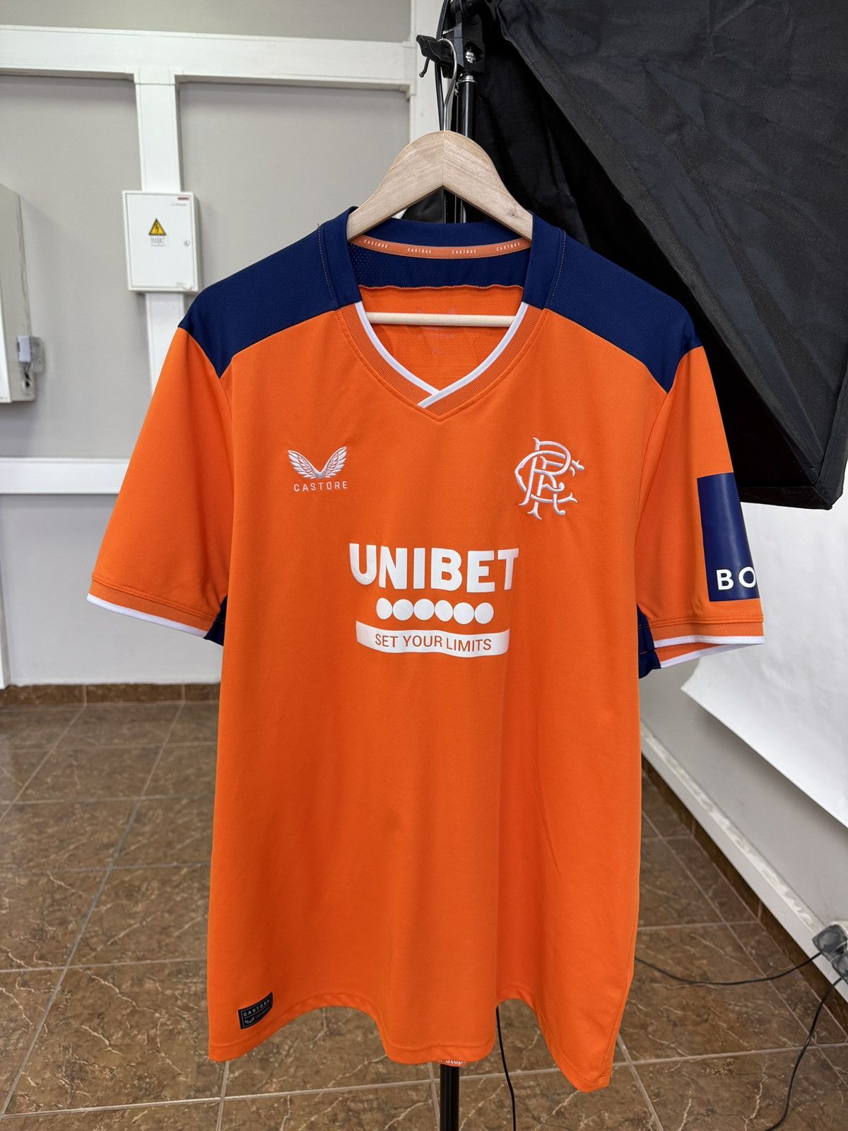 Castore 🏴󠁧󠁢󠁳󠁣󠁴󠁿 2022/23 Castore Glasgow Rangers Home Third Jersey Shirt Size US XXL / EU 58 / 5 - 1 Thumbnail