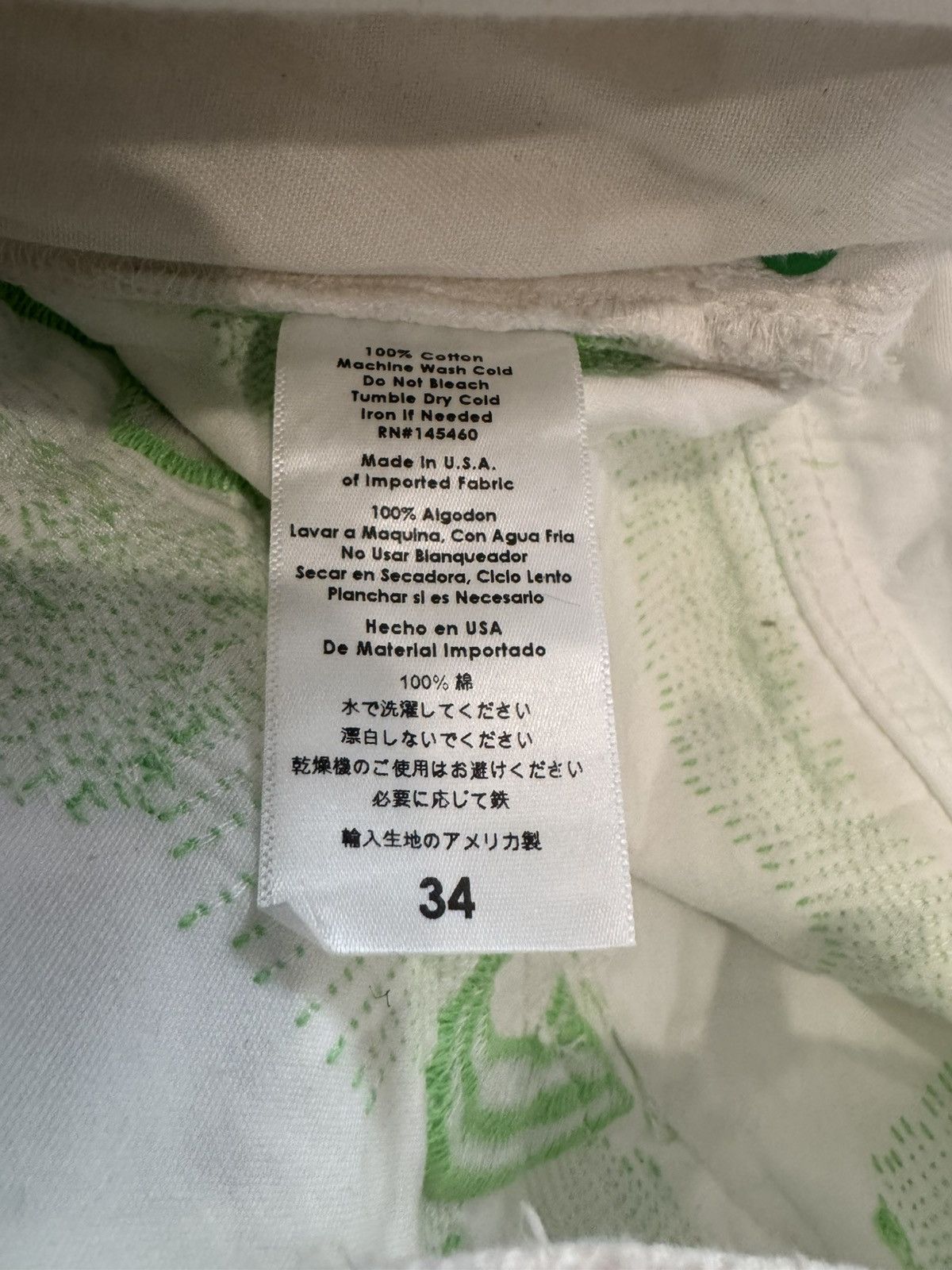 Endless NEW ENDLESS DENIM “Green on White” Size 34 Size US 34 / EU 50 - 10 Thumbnail