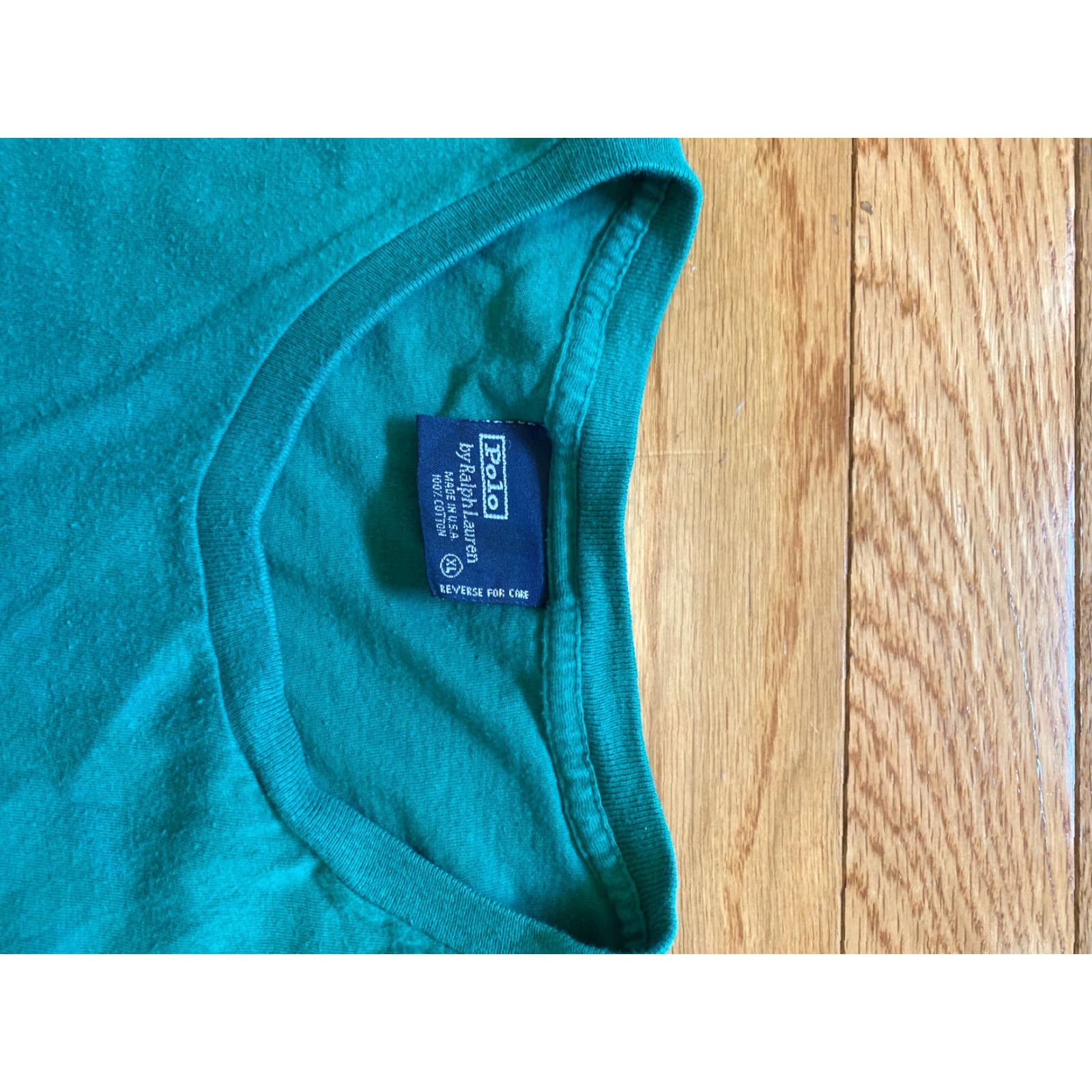 Polo Ralph Lauren VINTAGE Polo Ralph Lauren Polo Shirt T Shirt Country Pocket Embroidered Logo XL Mens Green 80s 90s Made In USA Size US XL / EU 56 / 4 - 4 Thumbnail