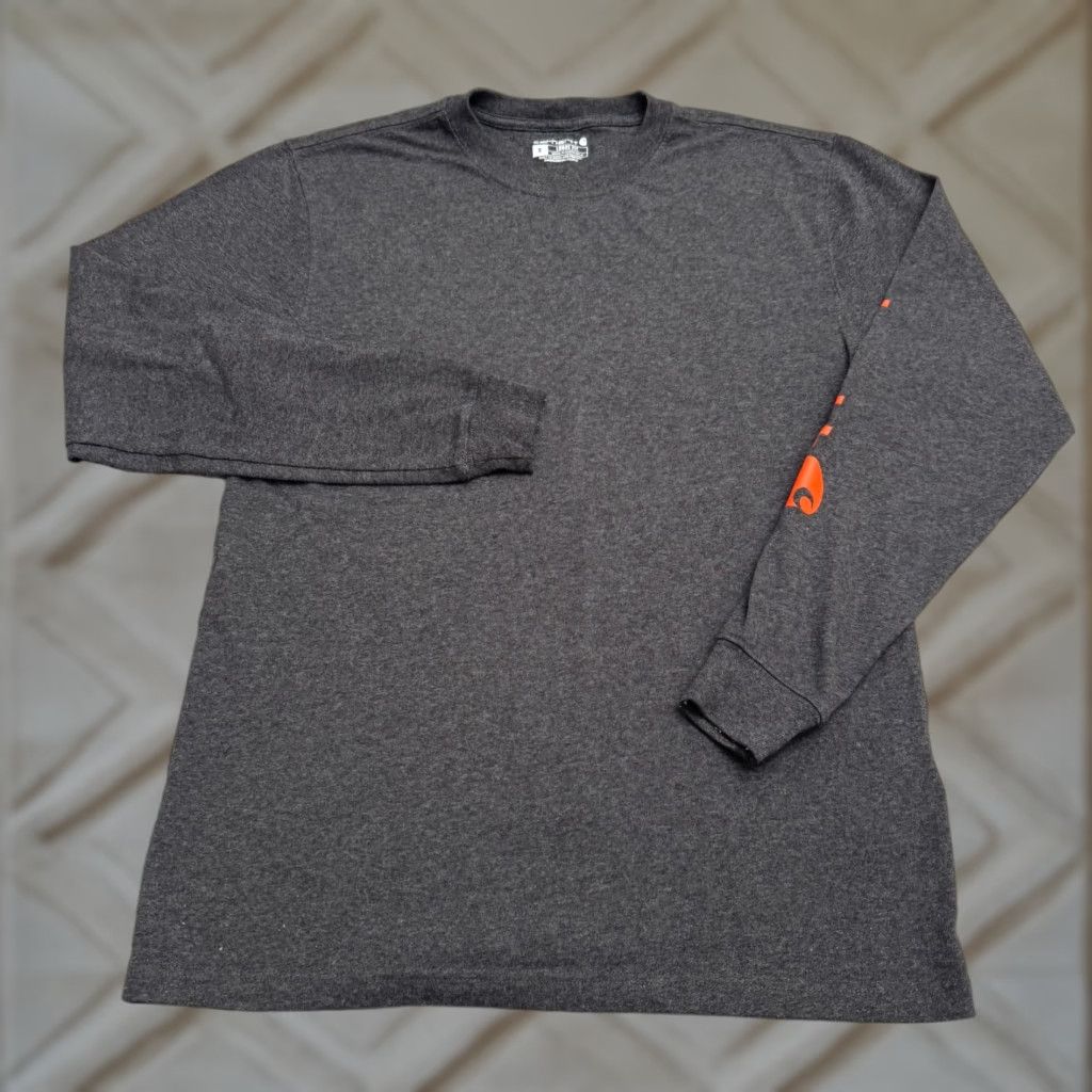 Carhartt Carhartt Gray Long Sleeve T-Shirt Mens Small Crew Casual Graphic Outdoor Sports Size US S / EU 44-46 / 1 - 1 Thumbnail