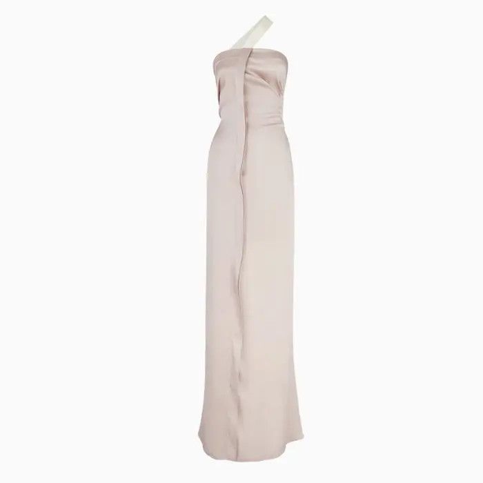 light pink homecoming dress Light Pink Halter Sleeveless Summer Homecoming Dress with Belt main image 1