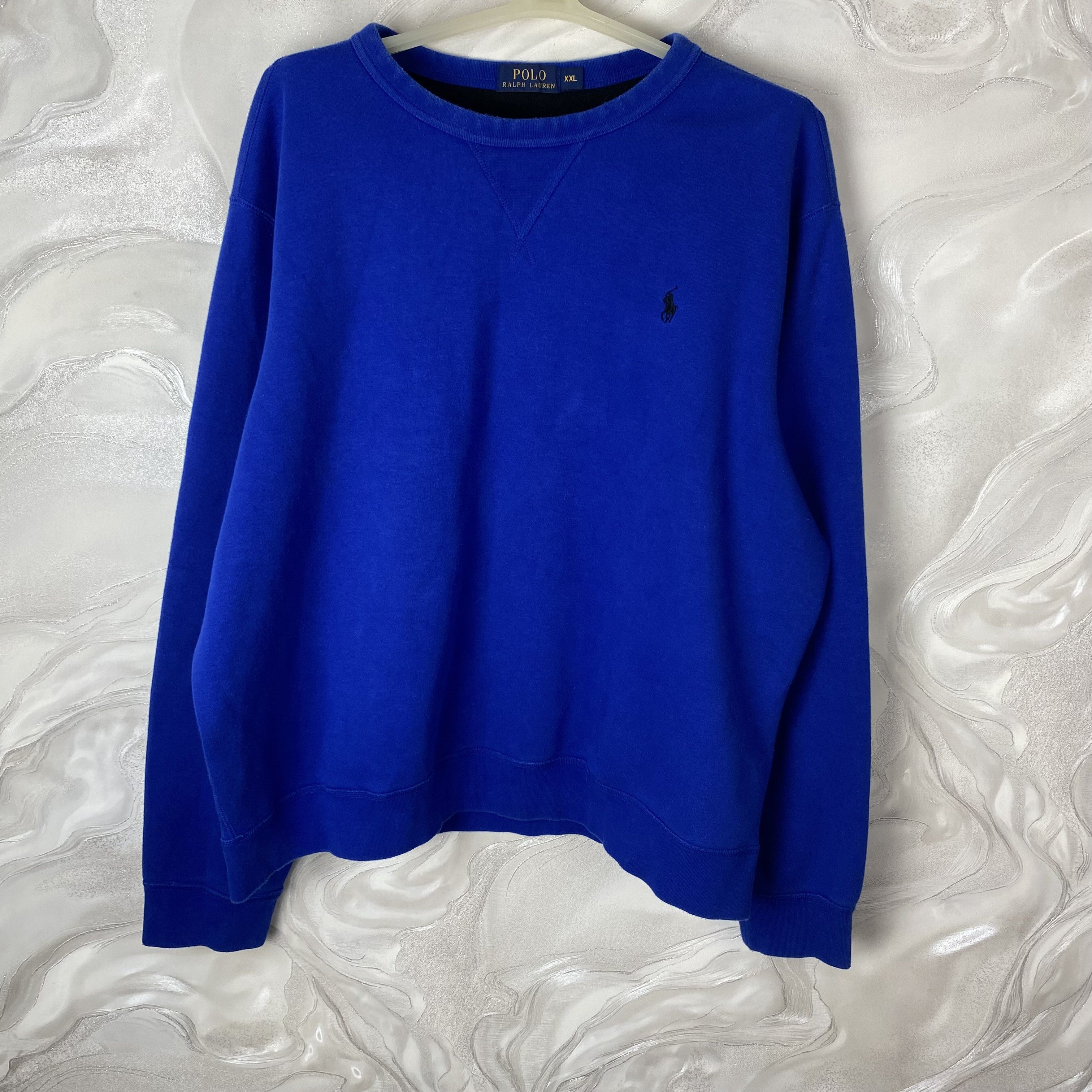 Polo Ralph Lauren Polo Ralph Lauren Royal Blue Lightweight Sweatshirt Size US XXL / EU 58 / 5 - 1 Thumbnail