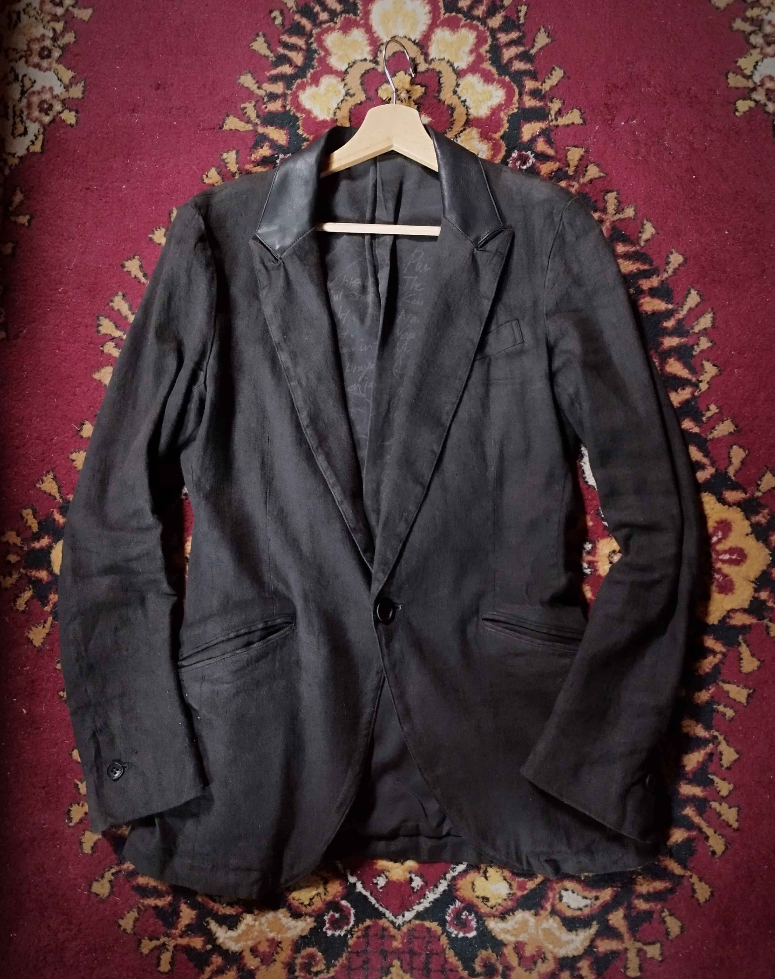 Isamu Katayama Backlash Isamu Katayama Backlash Linen Leather Jacket Size US M / EU 48-50 / 2 - 2 Thumbnail