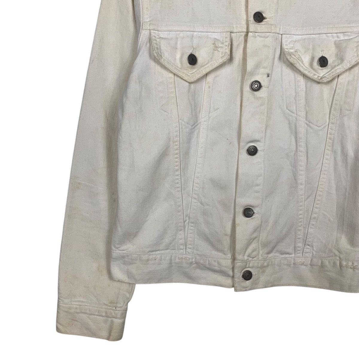 Japanese Brand DOMINGO SPELLBOUND Type 3 White Denim Jacket #2096-C91 Size US M / EU 48-50 / 2 - 3 Thumbnail