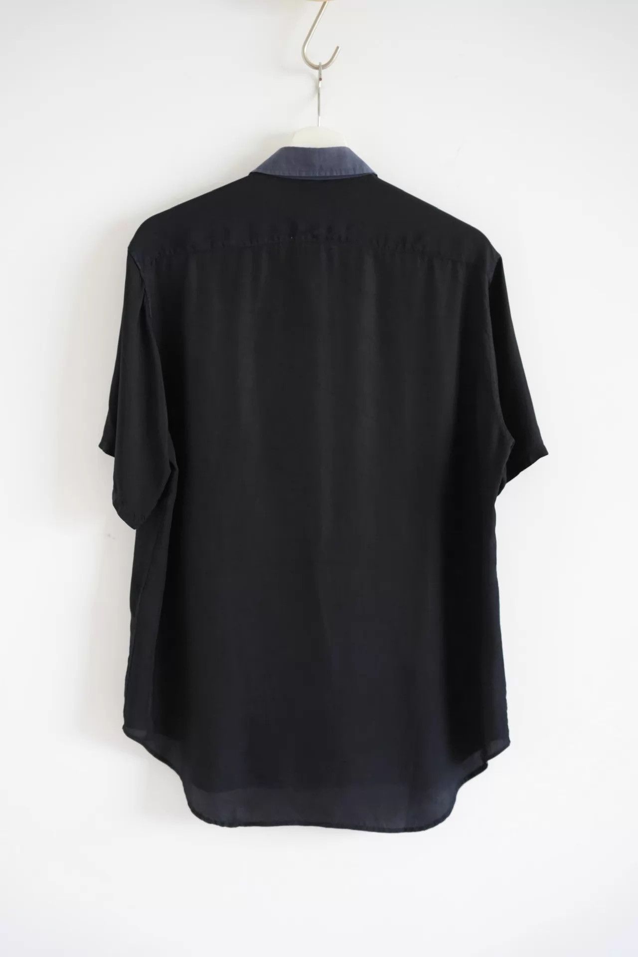 Yohji Yamamoto Yohji Yamamoto 11SS Pour Homme Asym Cupro SS Shirt Size US L / EU 52-54 / 3 - 2 Thumbnail