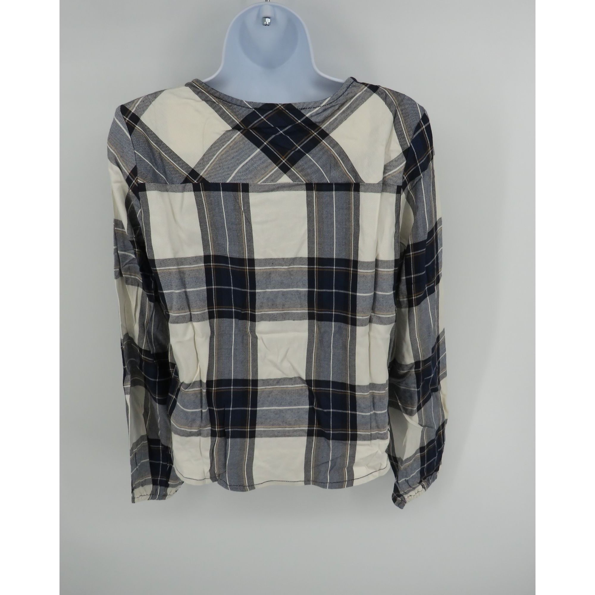 Sanctuary Sanctuary Women's Plaid V-Neck Long Sleeve Blouse Size XXS N Size XXS / US 00 / IT 34 - 3 Thumbnail