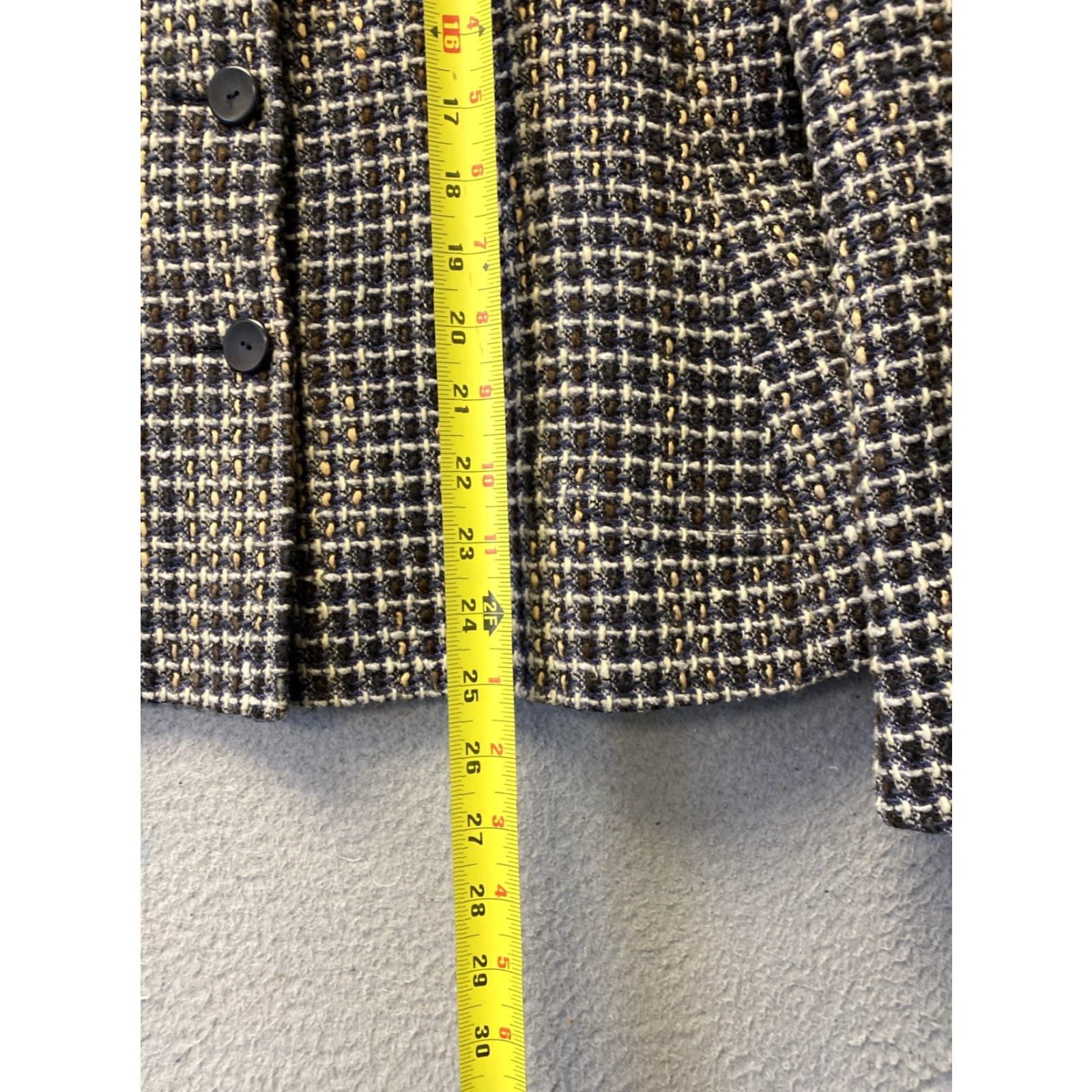 Zanella Zanella Blazer Women’s Size 10 Tweed Jacket Multicolor Made in Italy Size L / US 10 / IT 46 - 5 Thumbnail