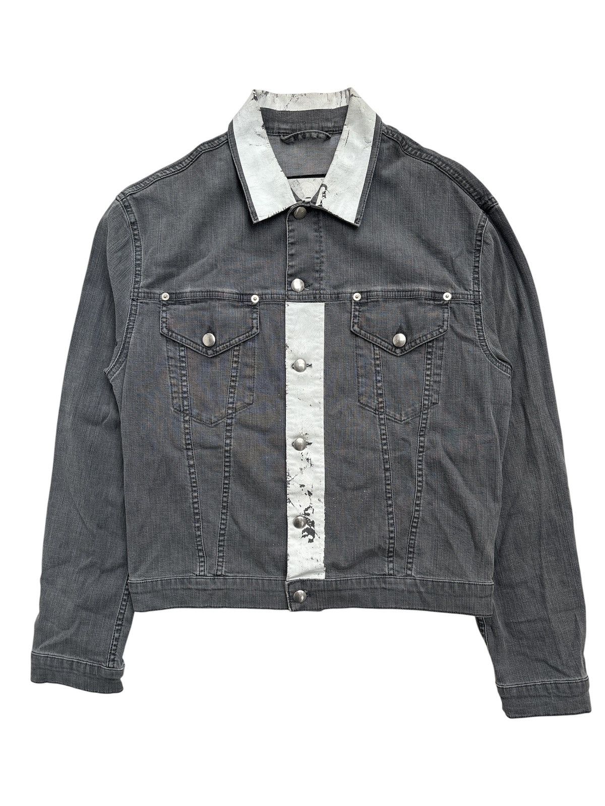 Alexander McQueen SS14 Painted Trucker Denim Jacket Size US M / EU 48-50 / 2 - 1 Thumbnail