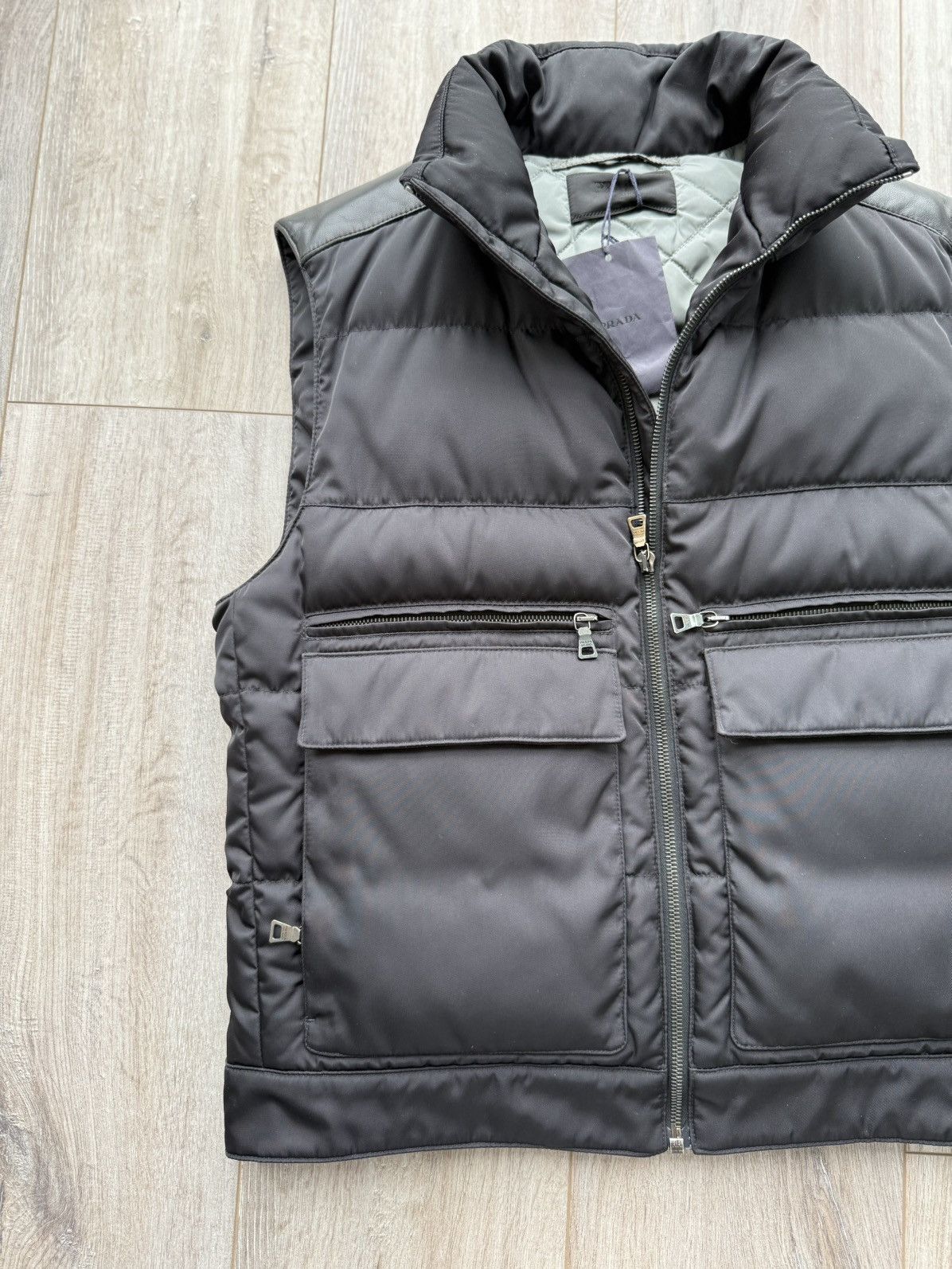 Prada Prada Badge Logo Cargo Gabardine Nylon/Lamb Puffer Down Vest Size US M / EU 48-50 / 2 - 11 Thumbnail