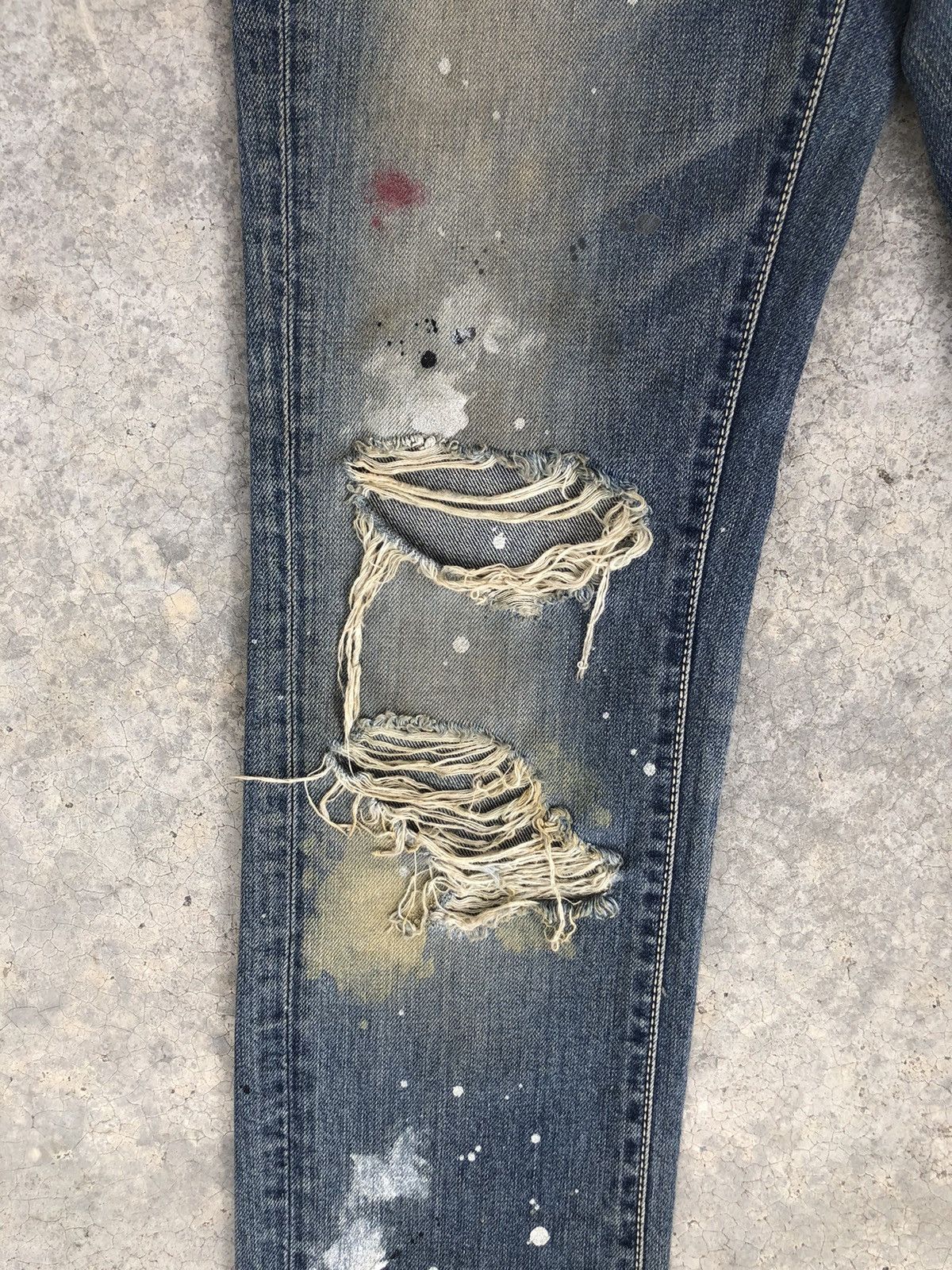 Vanquish Japanese Vanquish Distressed Jeans Slim Fit Size US 30 / EU 46 - 8 Thumbnail