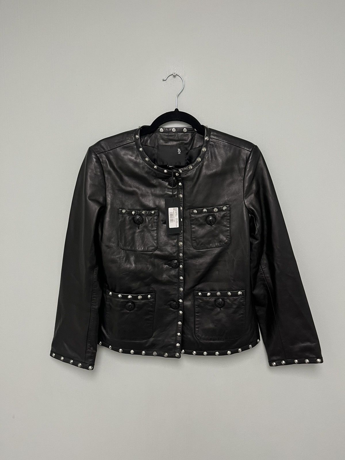 R13 Cropped Slouch Studded jacket. Small Size S / US 4 / IT 40 - 3 Thumbnail