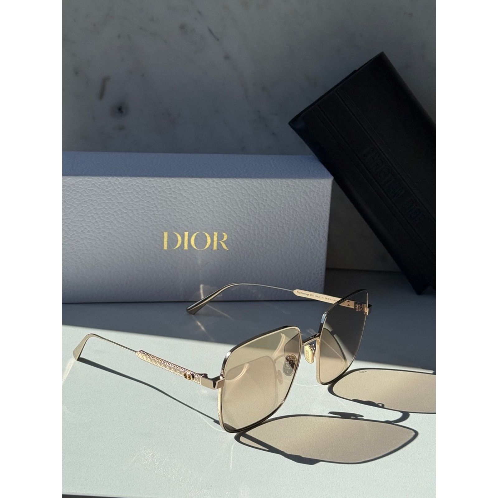 Dior NEW Dior DiorCannage S1U Sunglasses in Rose Gold Mirror Size ONE SIZE - 10 Thumbnail
