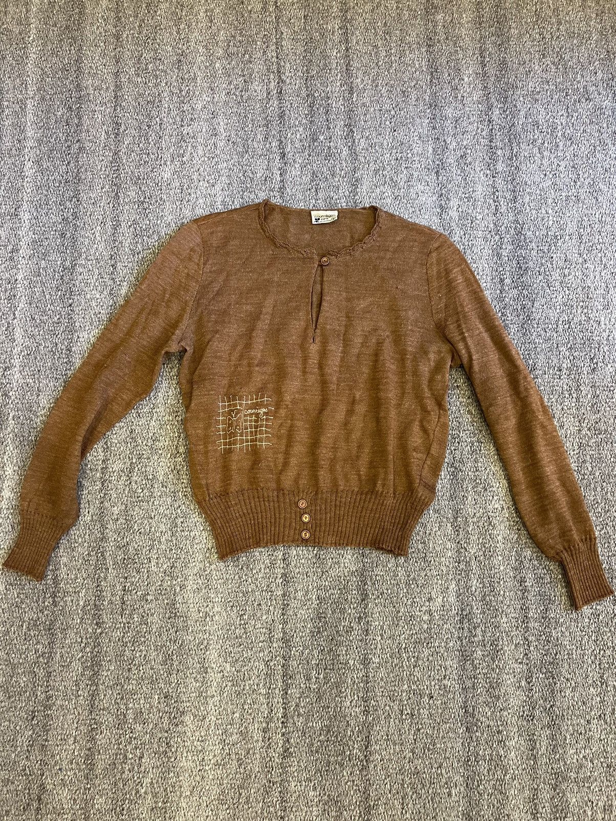 Courreges Vintage Courreges Sweater Size S / US 4 / IT 40 - 2 Thumbnail