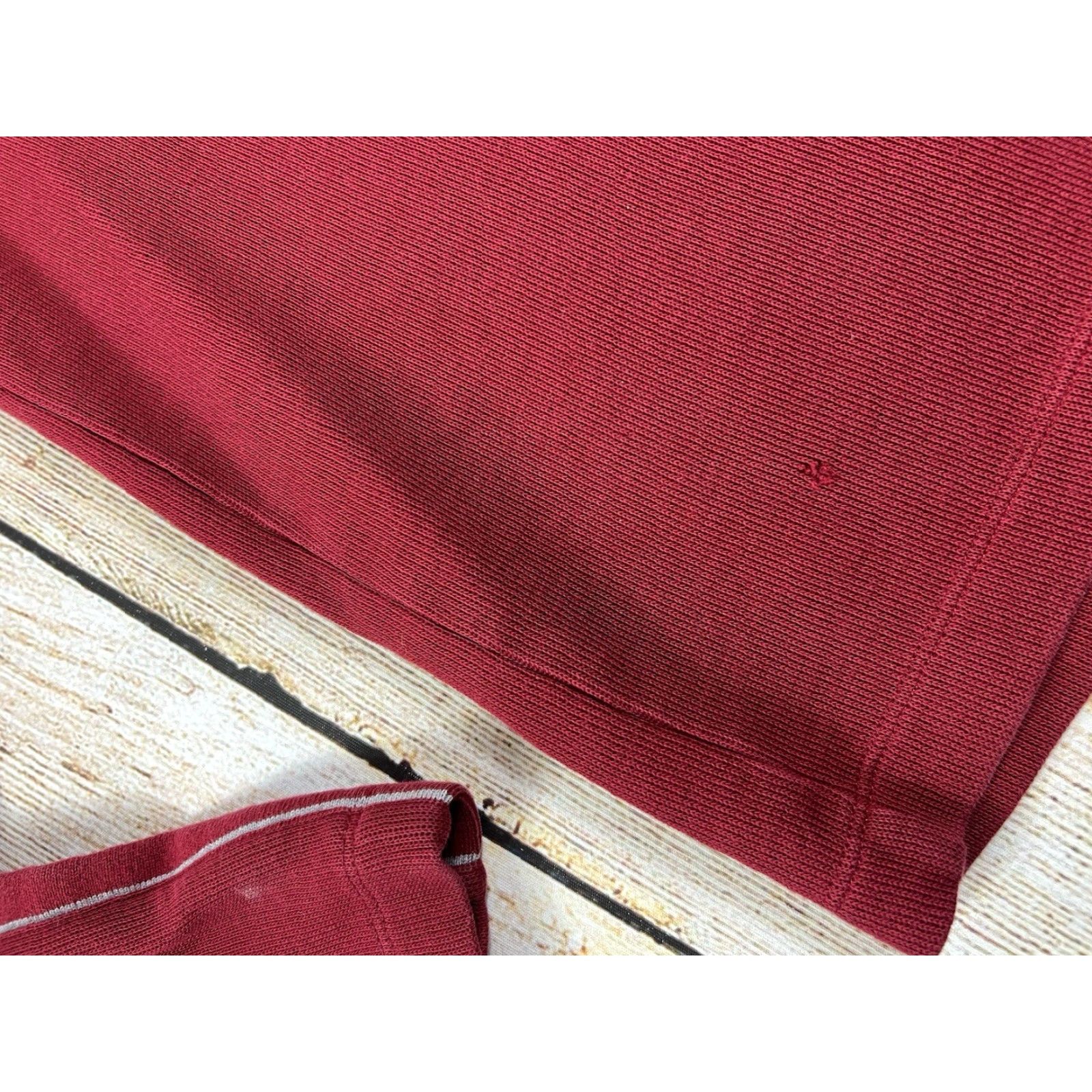 Hugo Boss HUGO BOSS Sweater Pullover Red Size L Distressed Mens Buttons 1/4 Snap Button Pullover - Pre owned Size US L / EU 52-54 / 3 - 3 Thumbnail