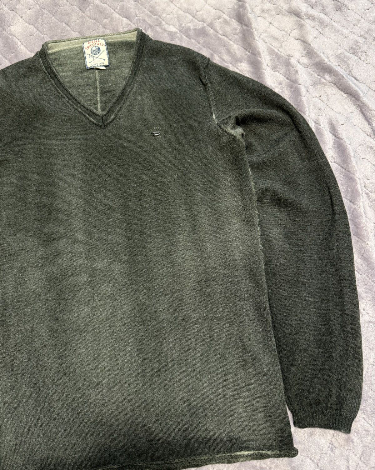 Diesel × Hysteric Glamour Vintage Archive Diesel Faded Avantgarde Sweater Size US L / EU 52-54 / 3 - 5 Thumbnail