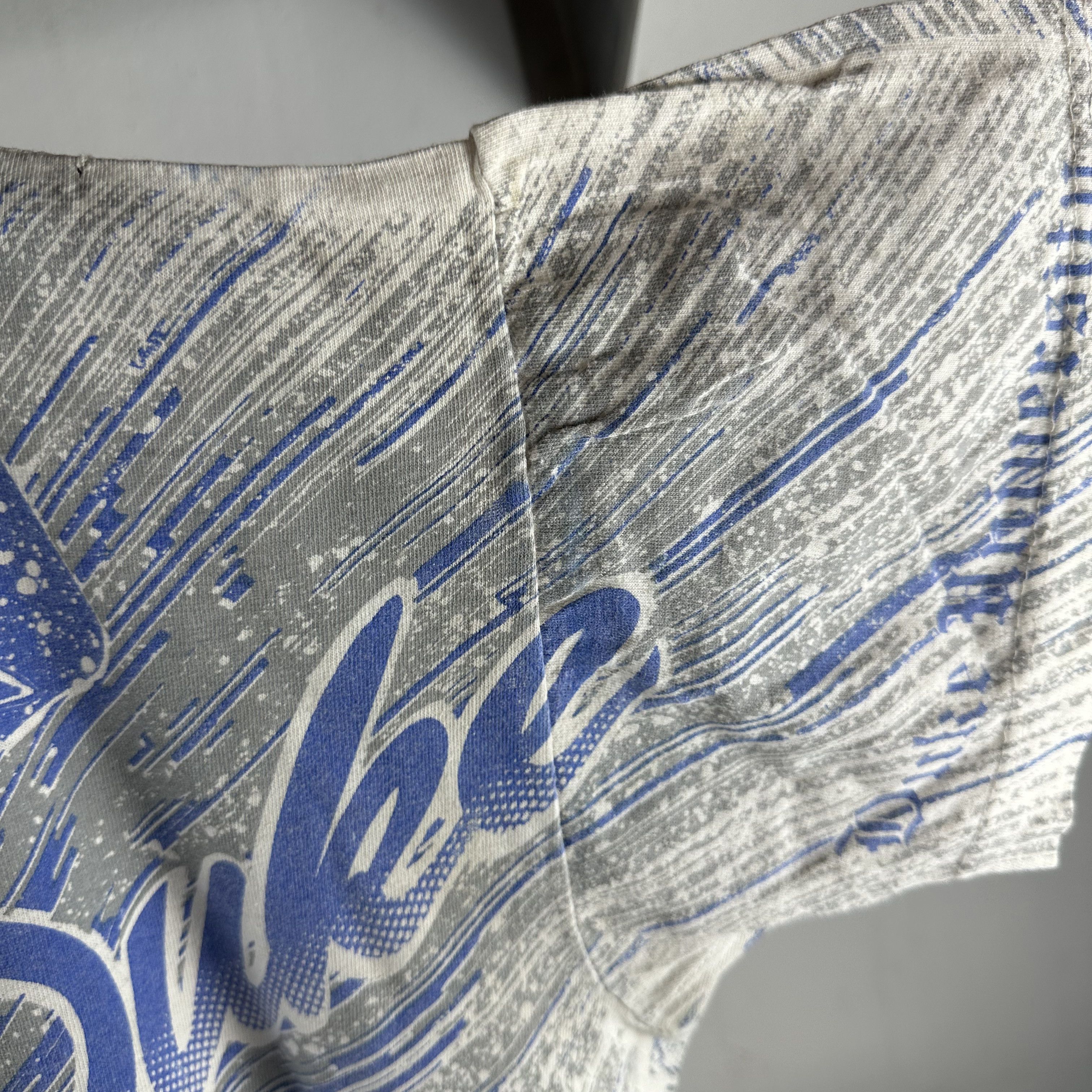 Vintage Vintage 90s Duke Blue Devils NCAA All Over Print AOP T-Shirt Size US XL / EU 56 / 4 - 6 Thumbnail