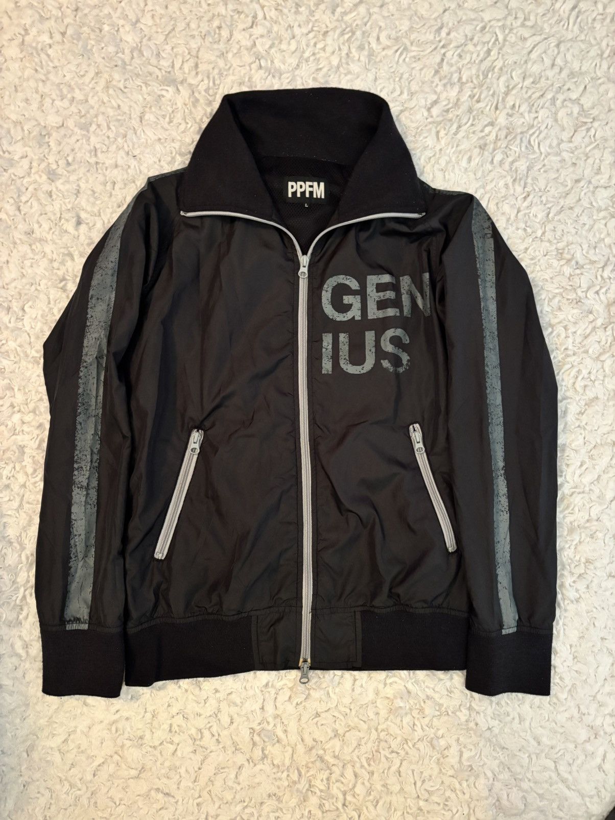 PPFM Genius Windbreaker Zip Up Jacket