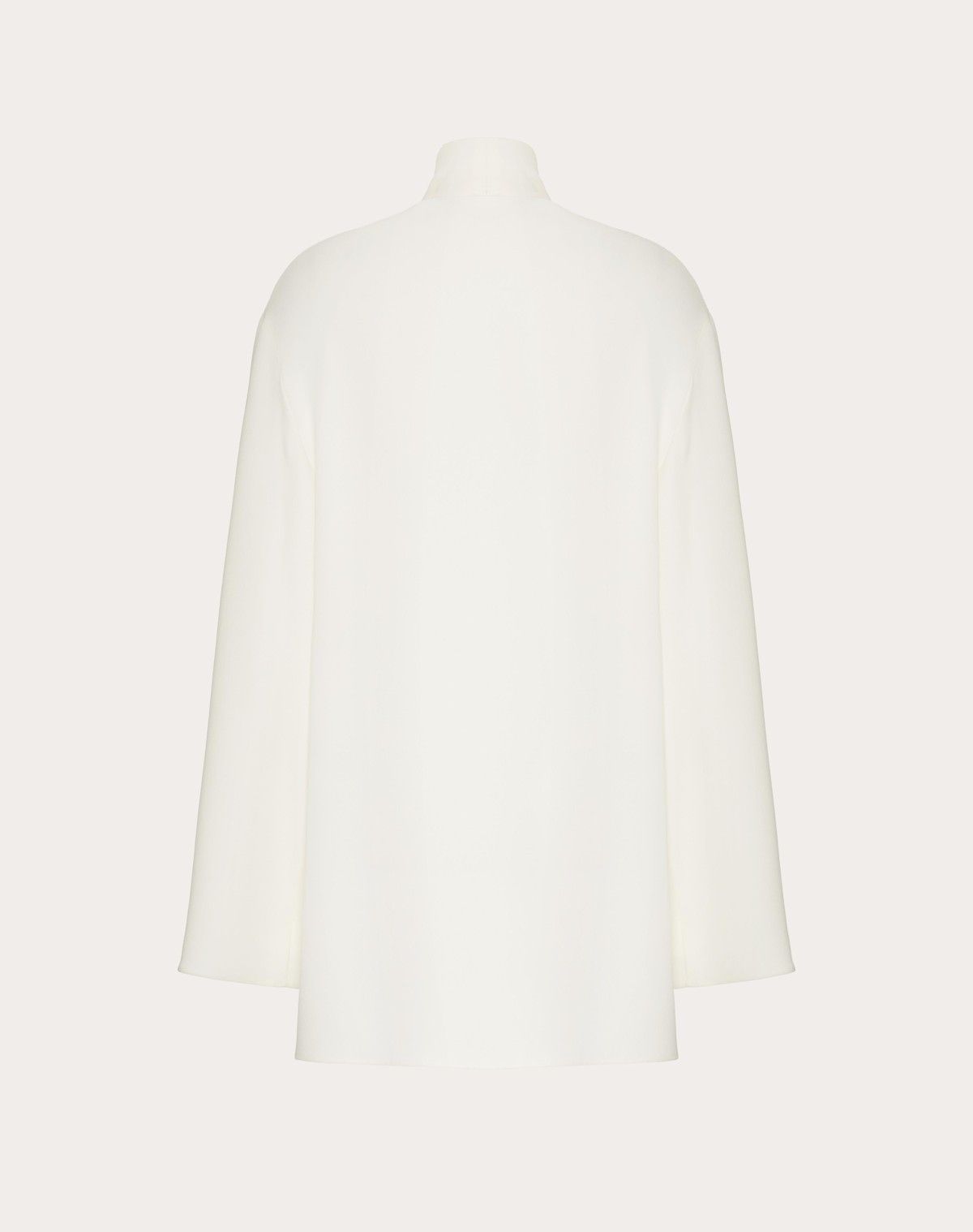 Valentino o1s1wg110525 Embroidered Cady Couture Top in White Size S / US 4 / IT 40 - 2 Thumbnail