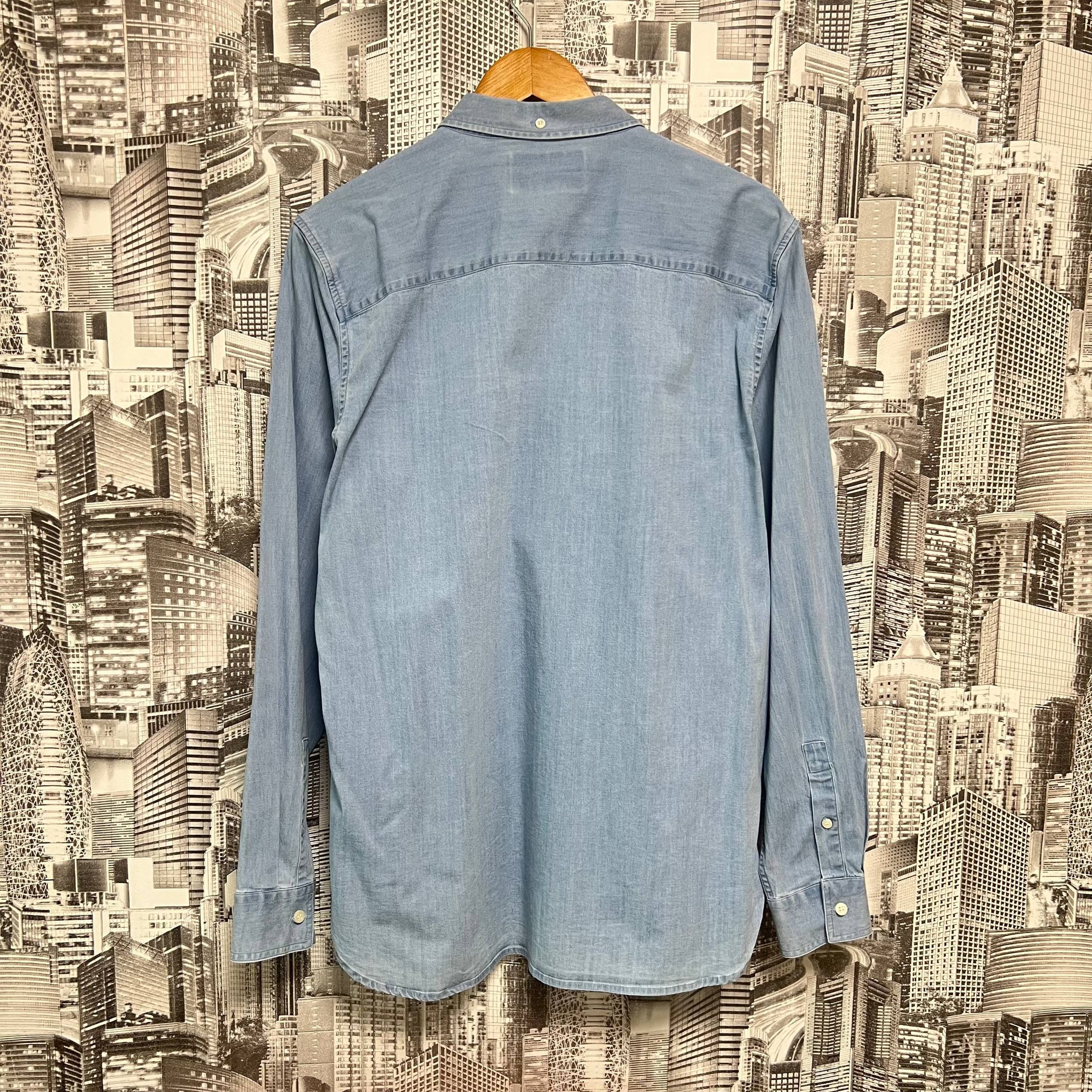Lyle & Scott Lyle Scott Denim Button Ups Shirt Size L Size US L / EU 52-54 / 3 - 4 Thumbnail