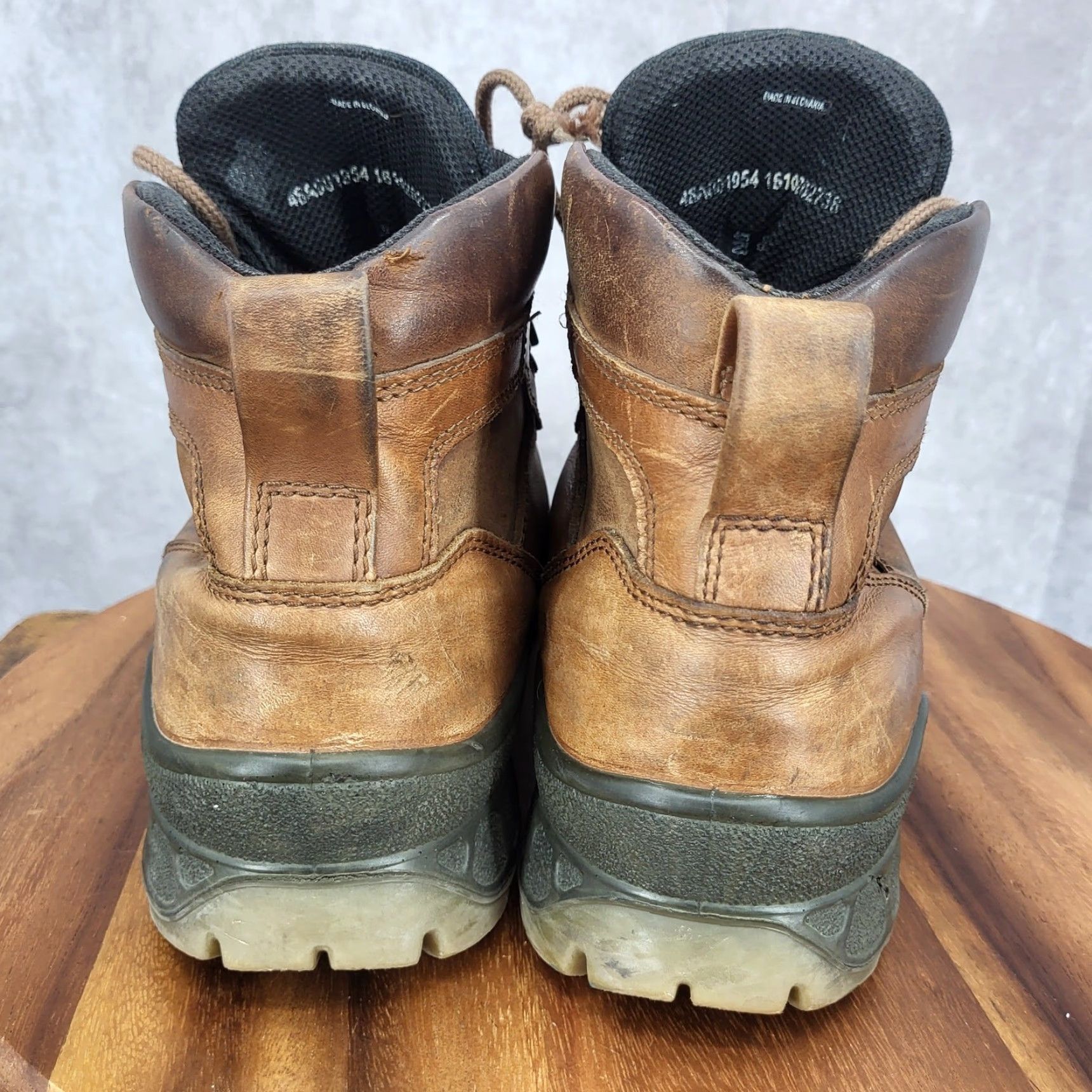 Ecco Ecco Track II Hiking Boots Mens 46 EU 12 / 12.5 Brown Leather Waterproof Boot Size US 12 / EU 45 - 7 Thumbnail