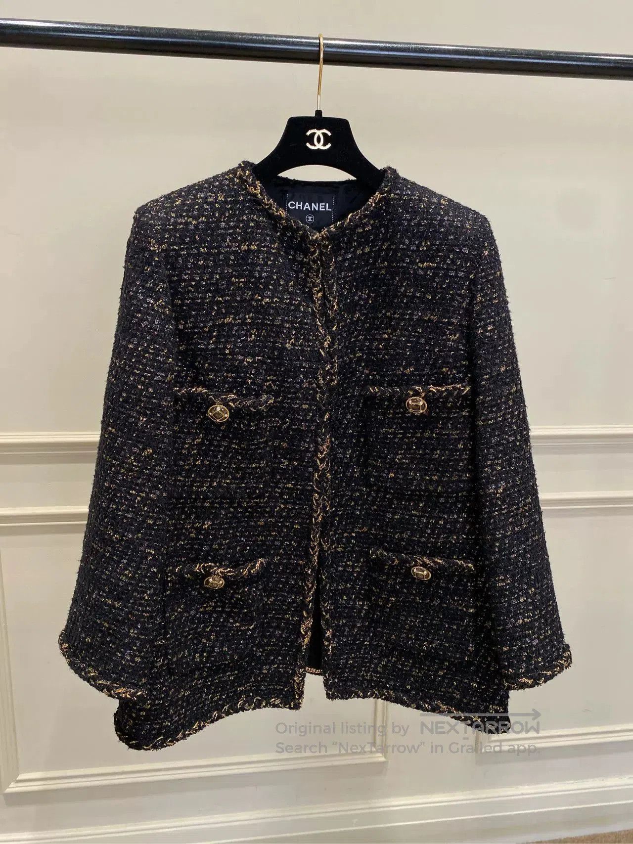 Chanel Chanel 2019 Egypt Series Black Gold Coat. Size US XL / EU 56 / 4 - 1 Thumbnail