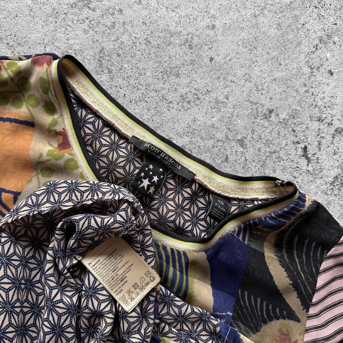 Scotch & Soda Scotch&Soda Womens Multicolor Short Sleeve Top Blouse Size S / US 4 / IT 40 - 5 Thumbnail