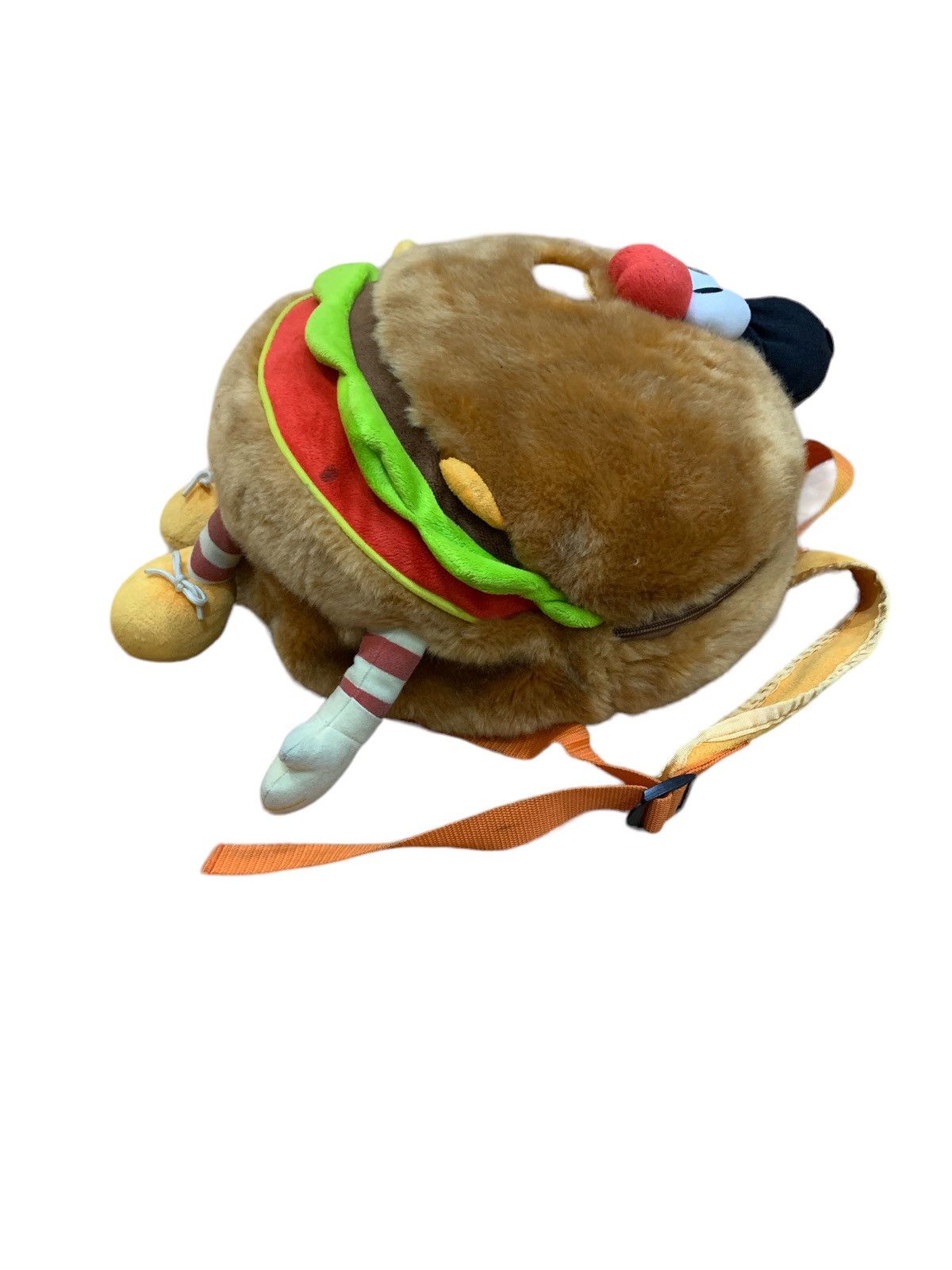 Japanese Brand × Vintage VINTAGE 1980s JAM HAMBURGER FLUFFY PLUSH BAGPACK Size ONE SIZE - 3 Thumbnail