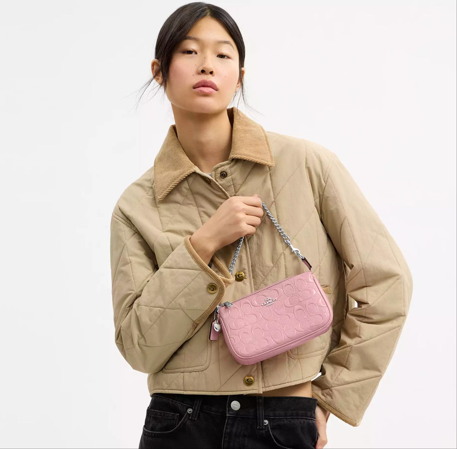 Coach Nolita 19 In Signature Leather With Heart Charm CCZ27 Size ONE SIZE - 9 Thumbnail