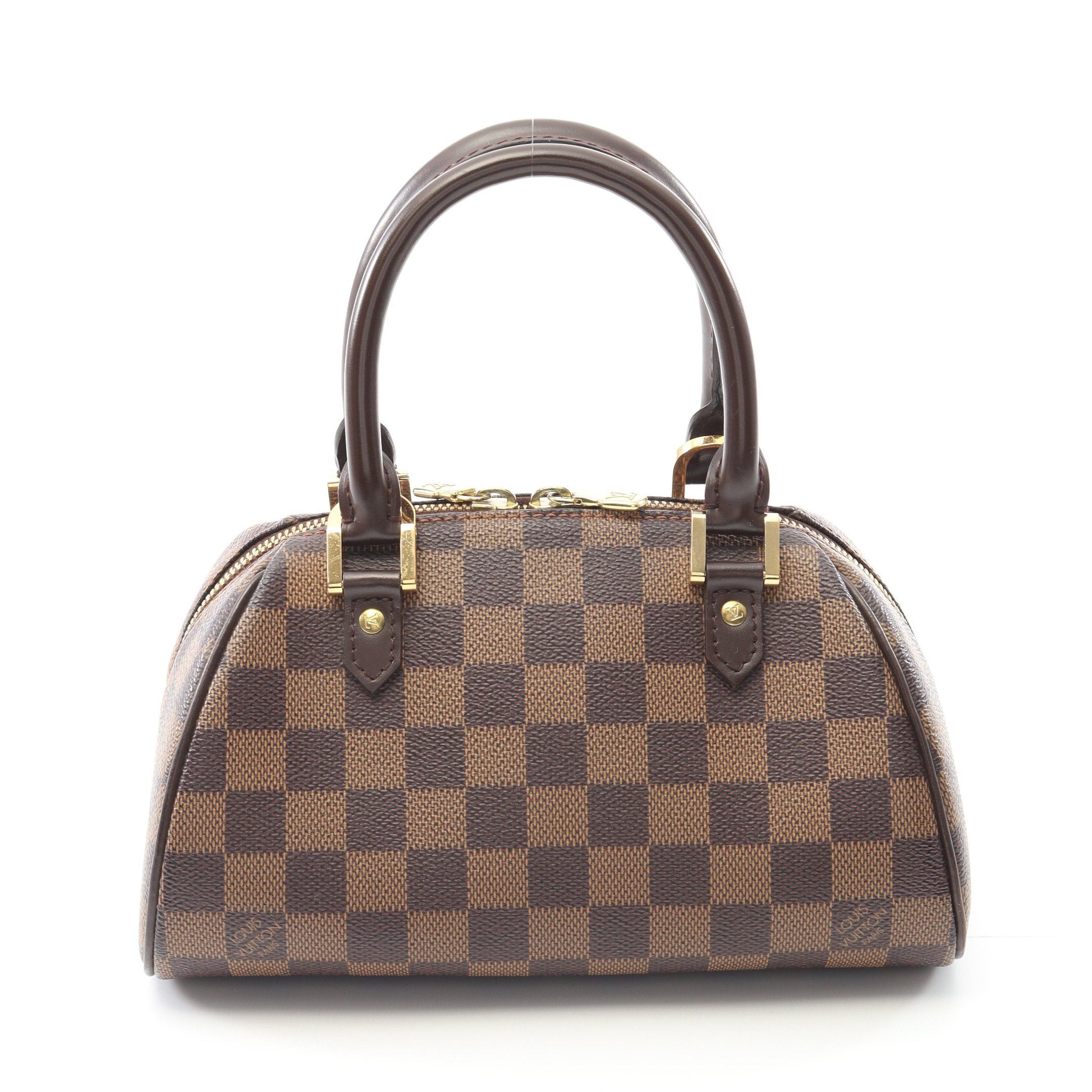 Louis Vuitton Louis Vuitton Rivera Mini Damier Ebene Handbag Leather Brown Size ONE SIZE - 1 Thumbnail