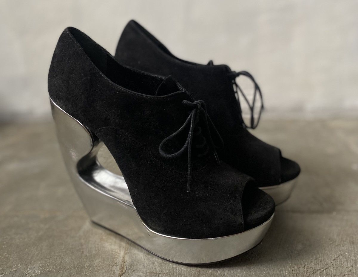 Alaia Alaia - Lace Up Wedges Size US 8.5 / IT 38.5 - 1 Thumbnail
