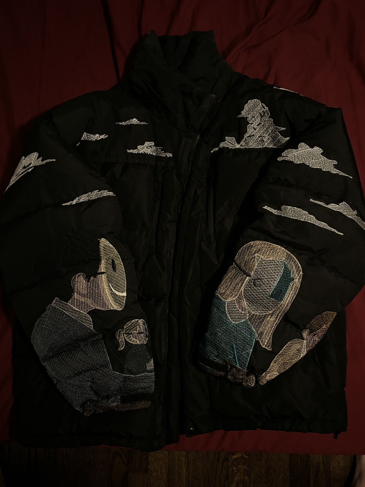Derschutze Derschutze Embroidered Puffer Jacket Size US XXL / EU 58 / 5 - 5 Thumbnail