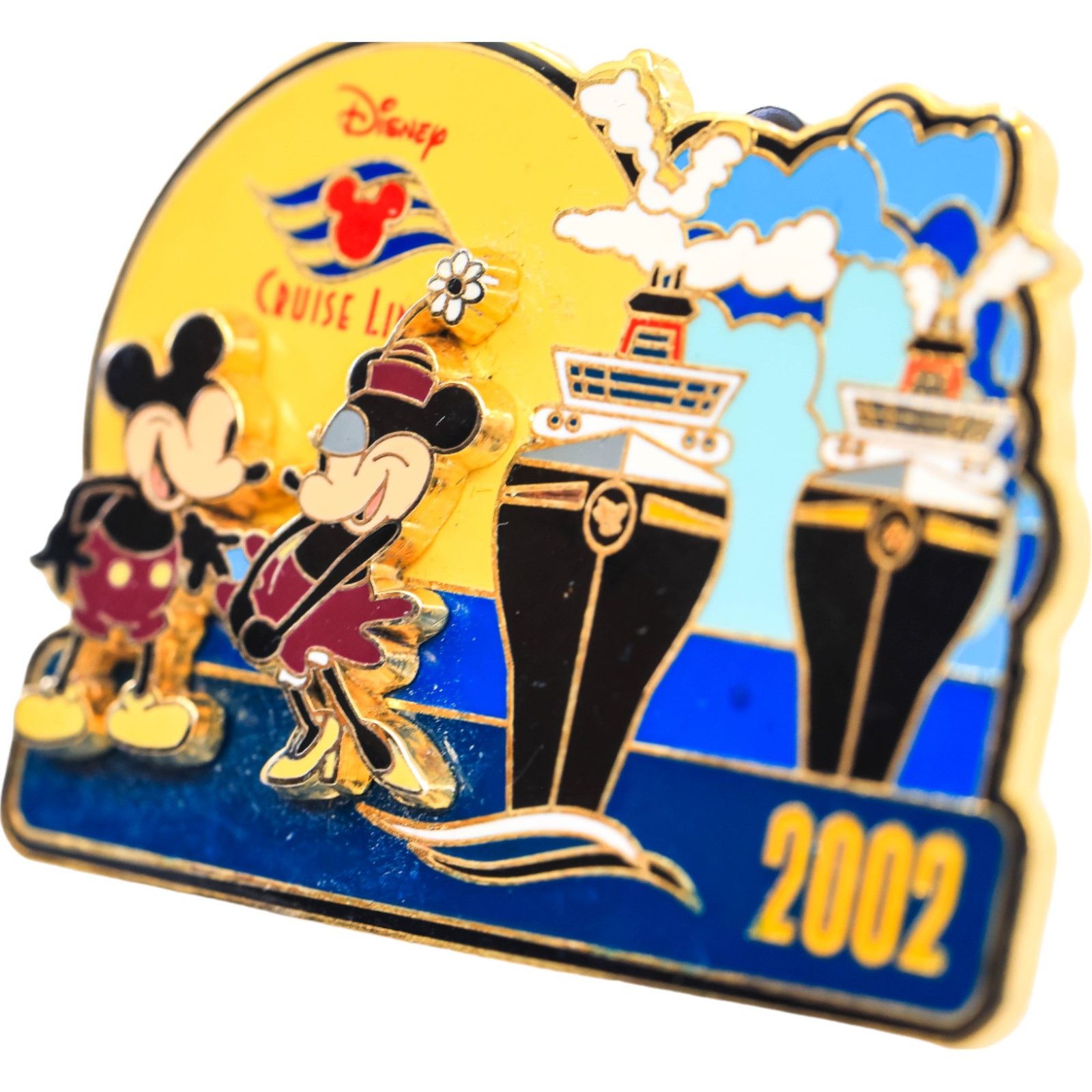 Disney Disney Cruise Line 2002 3-D Pin Vintage Look Mickey & Minnie Size ONE SIZE - 3 Thumbnail