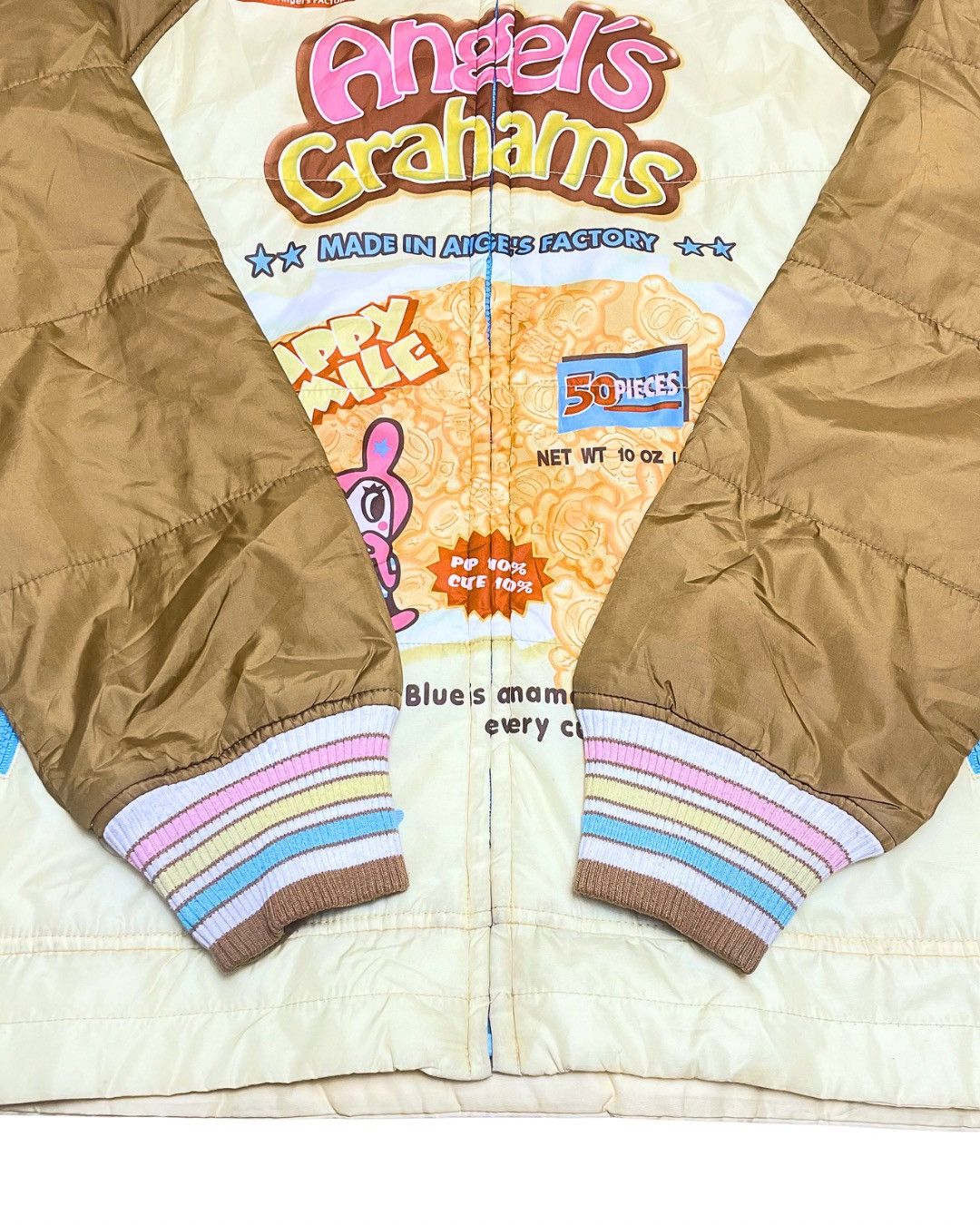 Angel Blue Angel's Grahams Cereal Box Parody Quilted Bomber Size M / US 6-8 / IT 42-44 - 3 Thumbnail