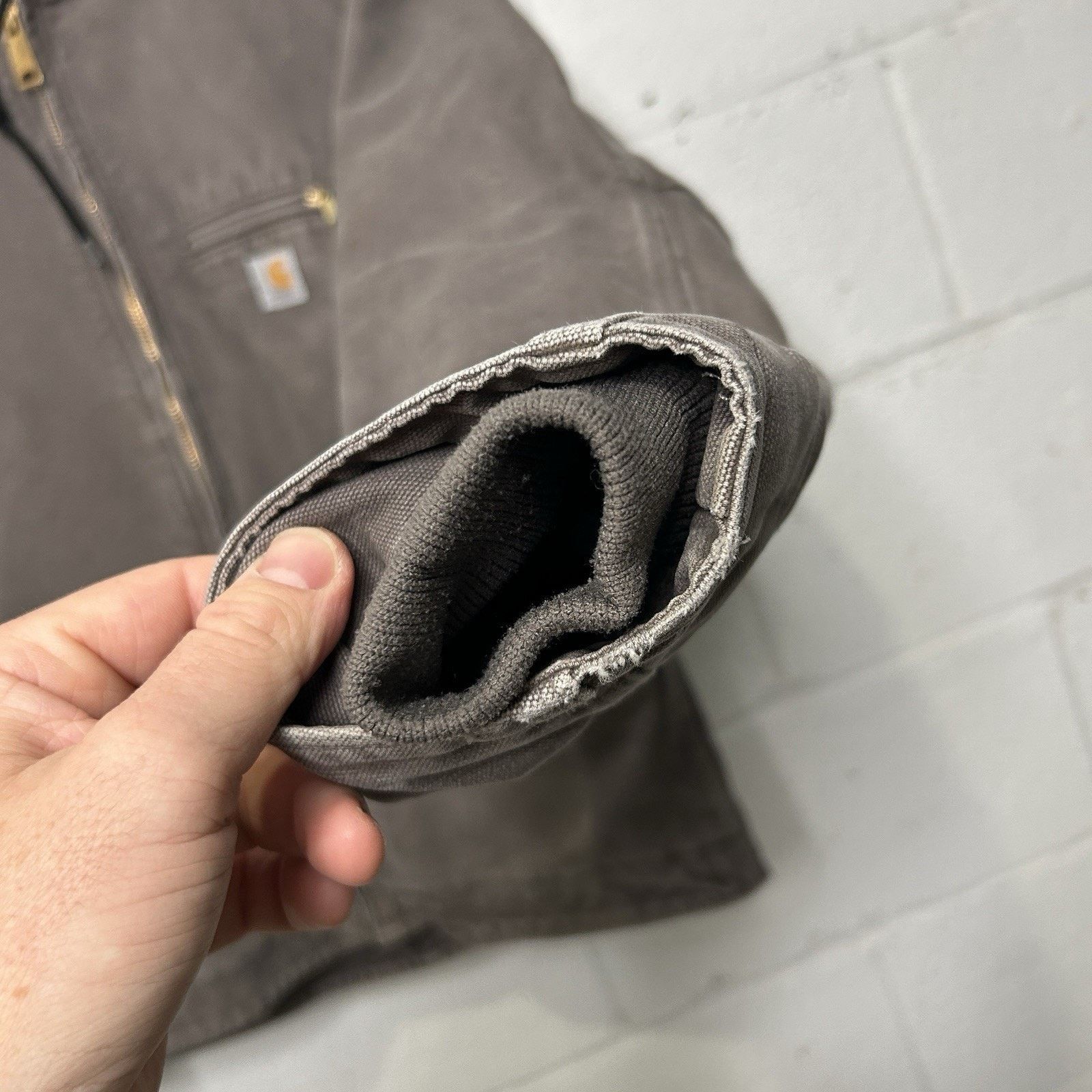 Carhartt Carhartt Sherpa-Lined Hooded Detroit Jacket “Taupe Grey” Size S / US 4 / IT 40 - 8 Thumbnail