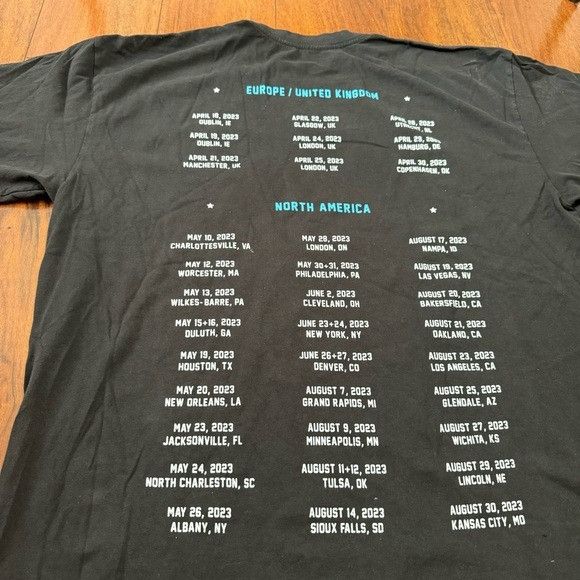 Band Tees NEW ZACH BRYAN TOUR BLACK T-SHIRT SZ EXTRA LARGE XL Size US XL / EU 56 / 4 - 5 Thumbnail